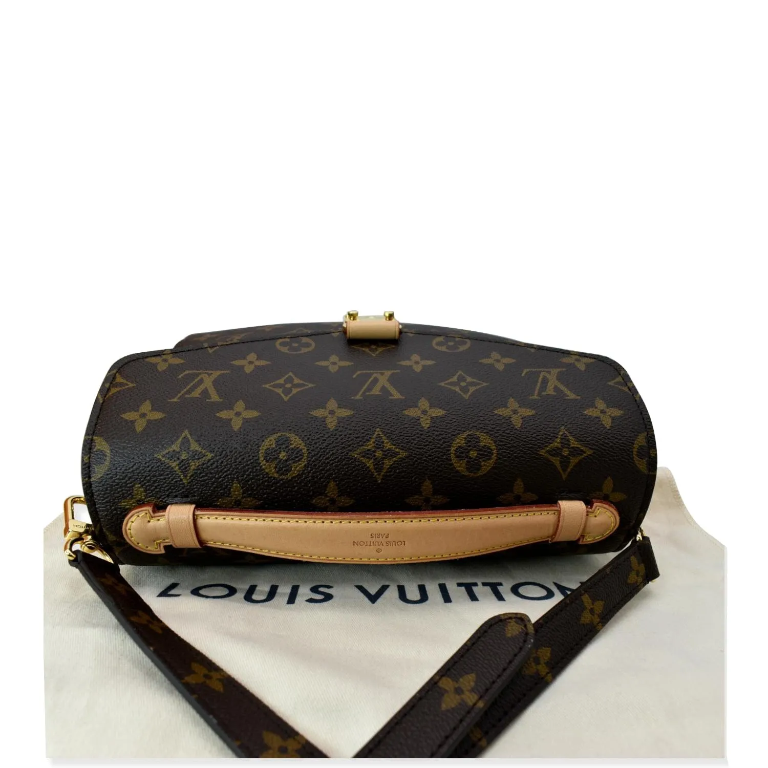 LOUIS VUITTON Metis Pochette Monogram Canvas Crossbody Bag Brown