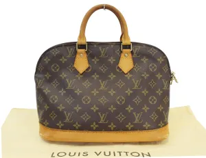 LOUIS VUITTON Monogram Canvas Alma PM Satchel Bag
