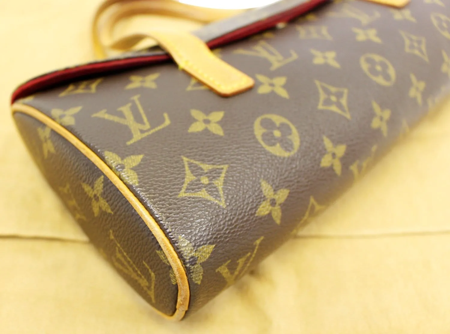 LOUIS VUITTON Monogram Canvas Sonatine Satchel Bag