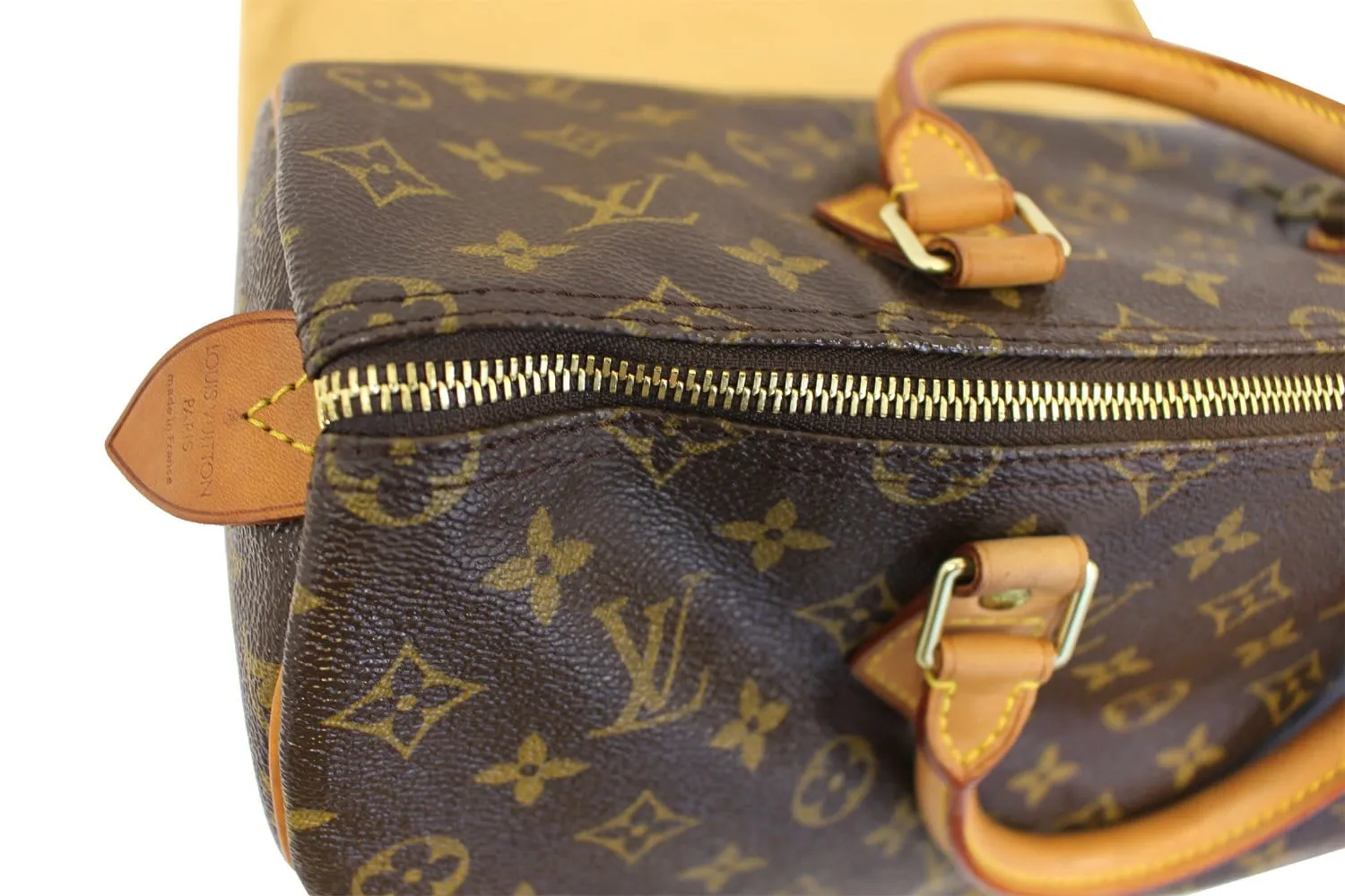 LOUIS VUITTON Monogram Canvas Speedy 35 Satchel Bag