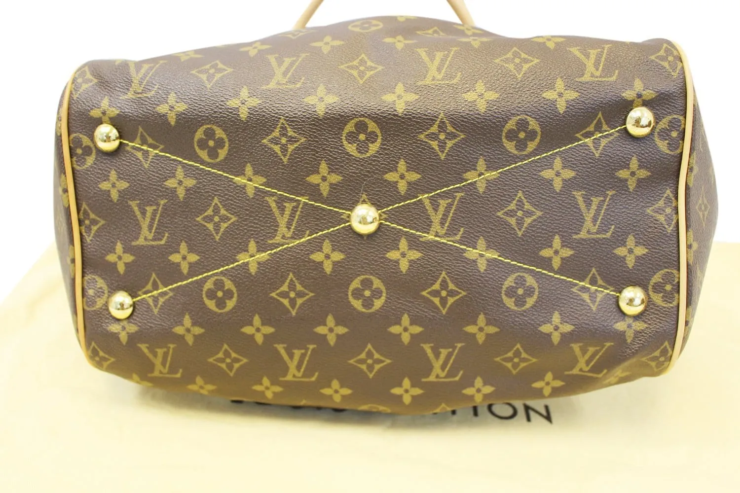 LOUIS VUITTON Monogram Canvas Tivoli GM Brown Satchel Bag