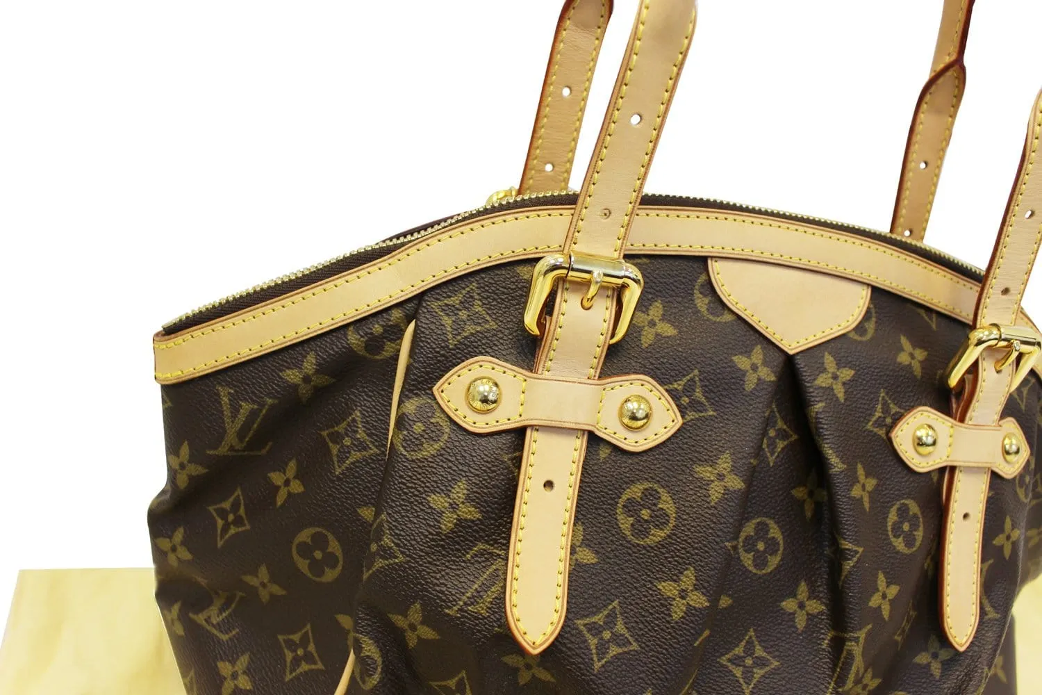 LOUIS VUITTON Monogram Canvas Tivoli GM Brown Satchel Bag