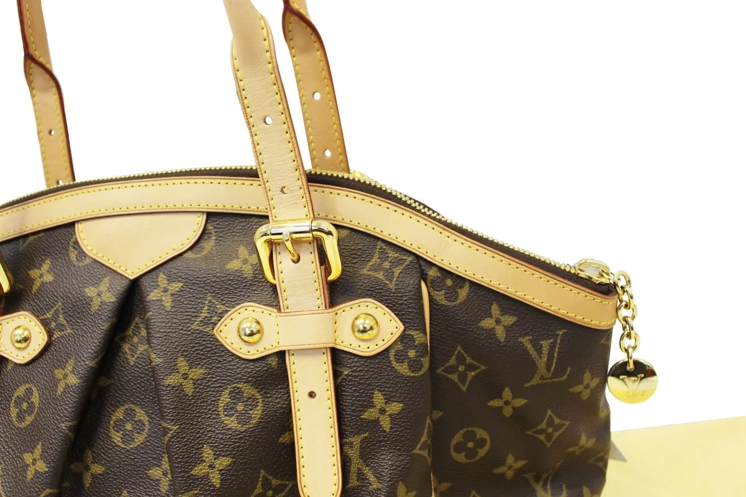 LOUIS VUITTON Monogram Canvas Tivoli GM Brown Satchel Bag