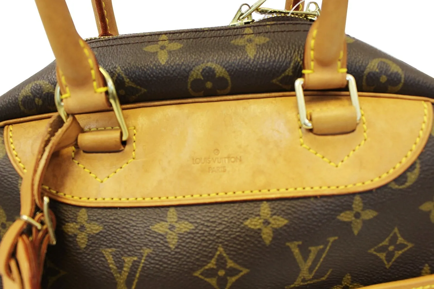 LOUIS VUITTON Monogram Deauville Boston Satchel Bag