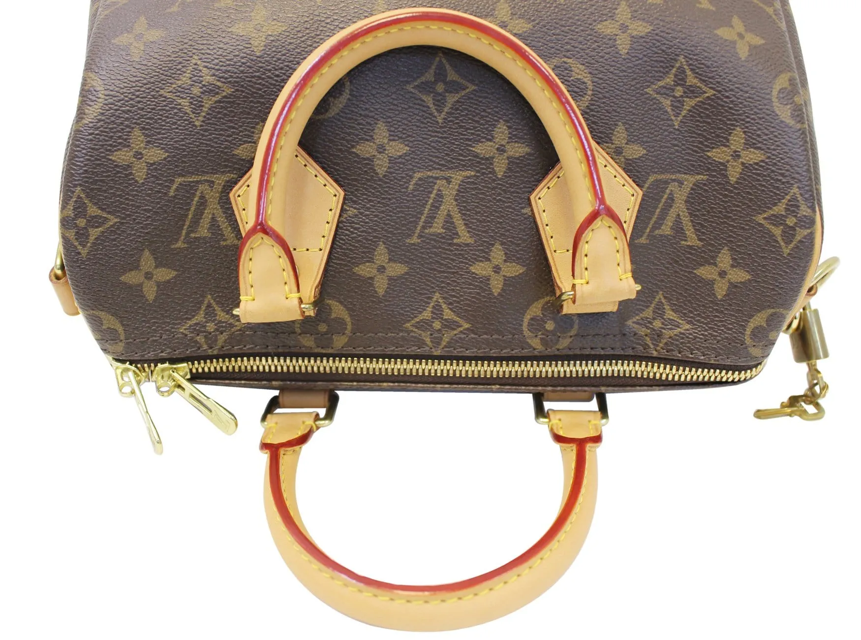 LOUIS VUITTON Monogram Speedy 25 Bandouliere Satchel Bag