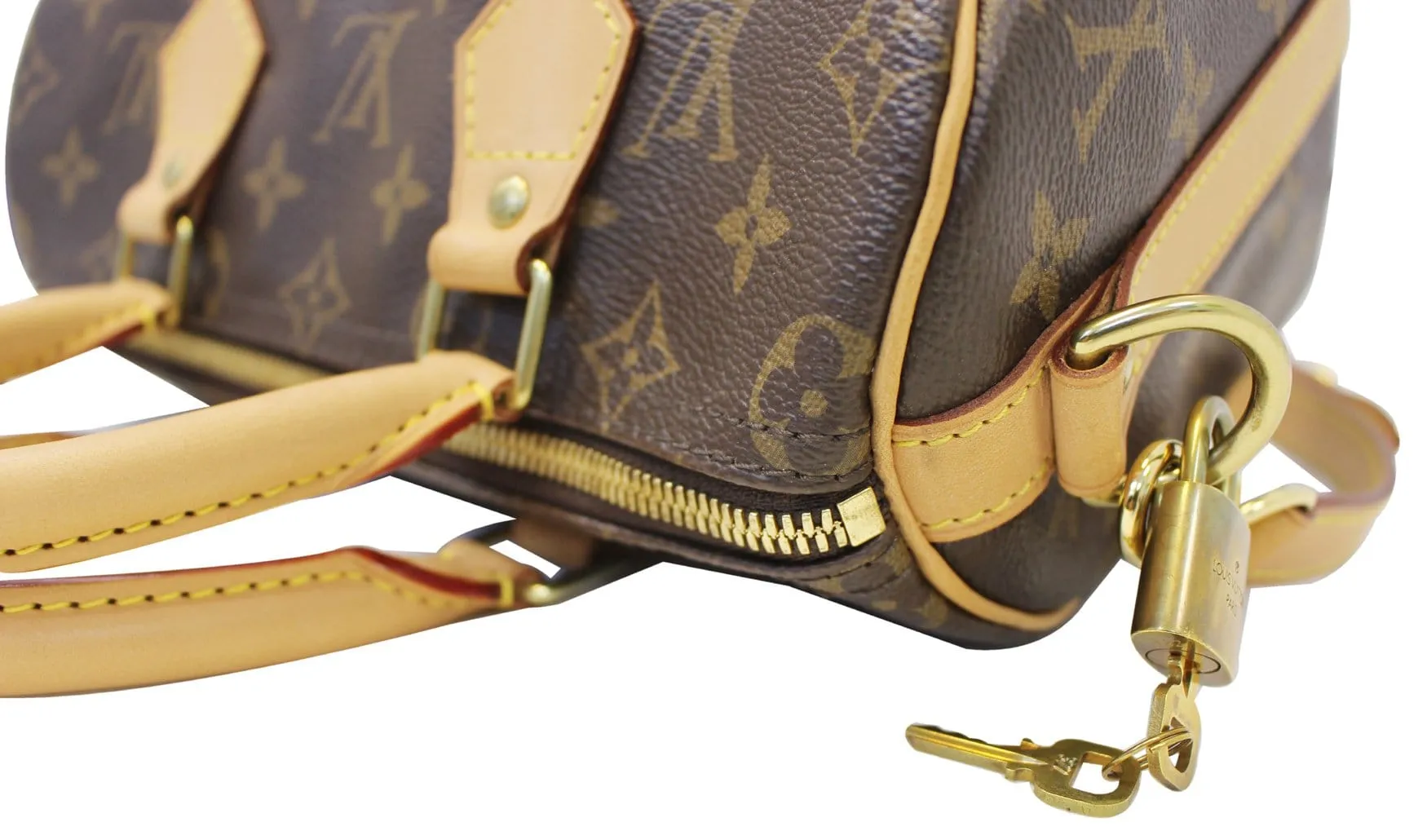 LOUIS VUITTON Monogram Speedy 25 Bandouliere Satchel Bag