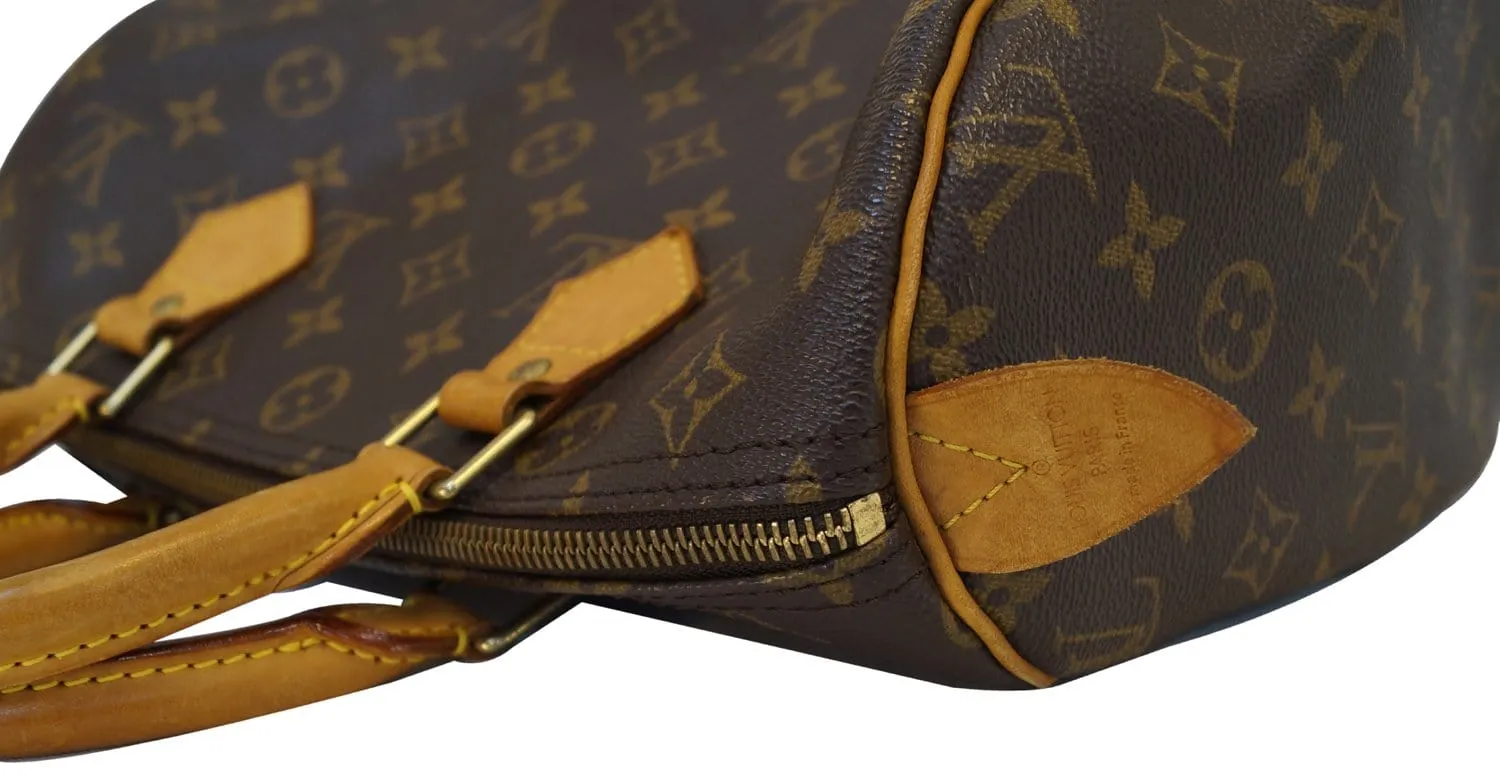 LOUIS VUITTON Monogram Speedy 30 Satchel Bag