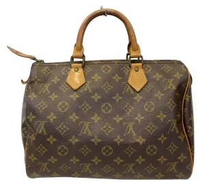 LOUIS VUITTON Monogram Speedy 30 Satchel Handbag