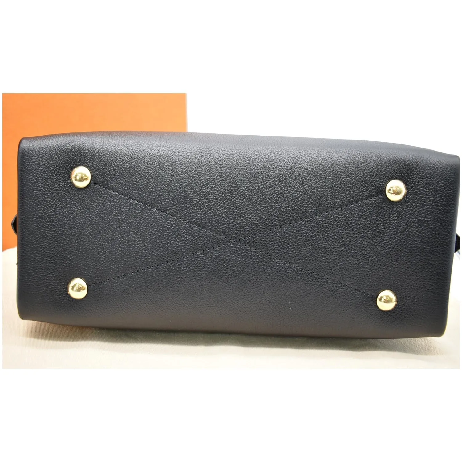 LOUIS VUITTON Neo Alma PM Monogram Empreinte Satchel Shoulder Bag Black