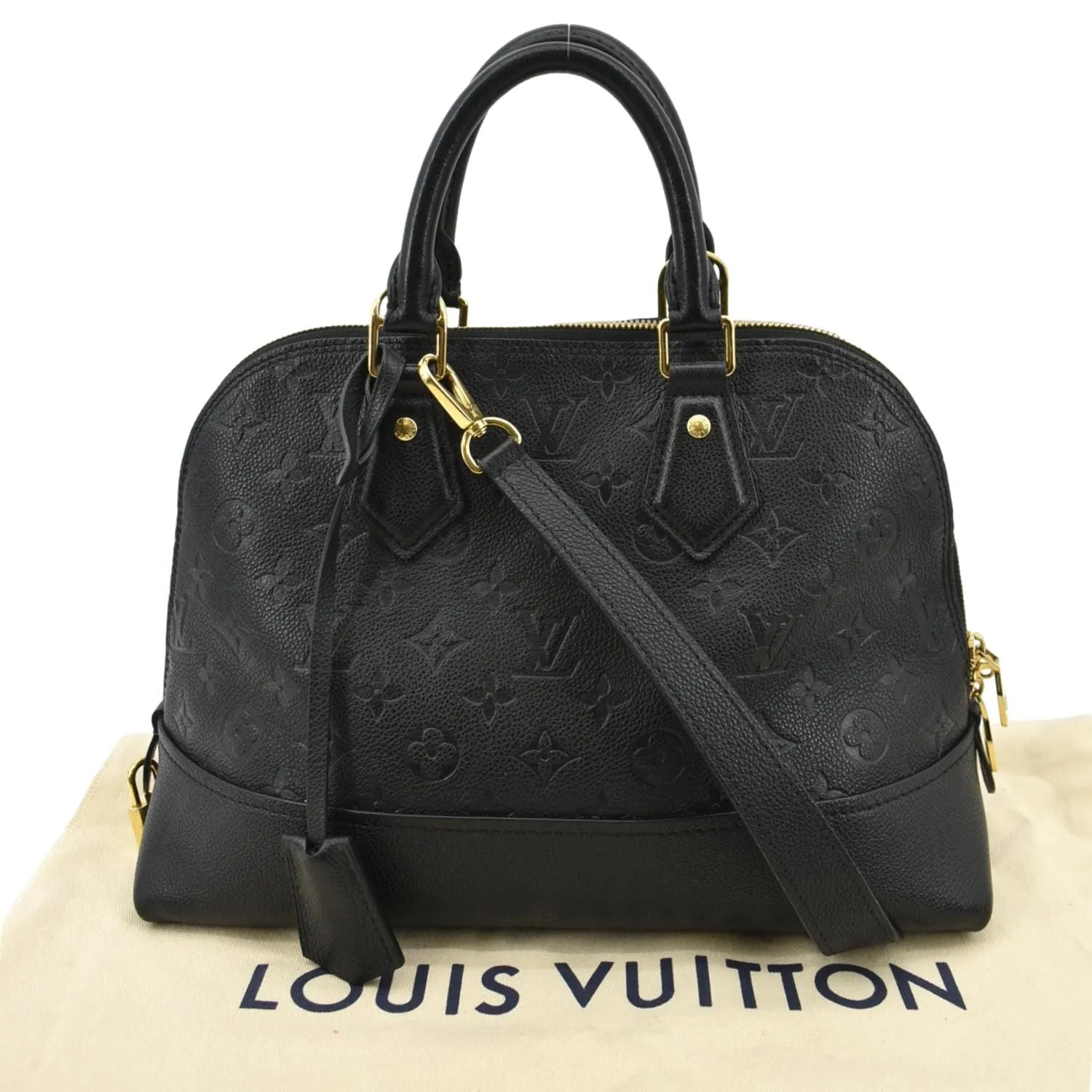 LOUIS VUITTON Neo Alma PM Monogram Empreinte Shoulder Bag Black