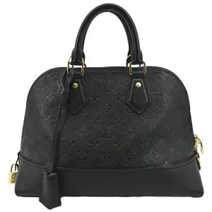 LOUIS VUITTON Neo Alma PM Monogram Empreinte Shoulder Bag Black