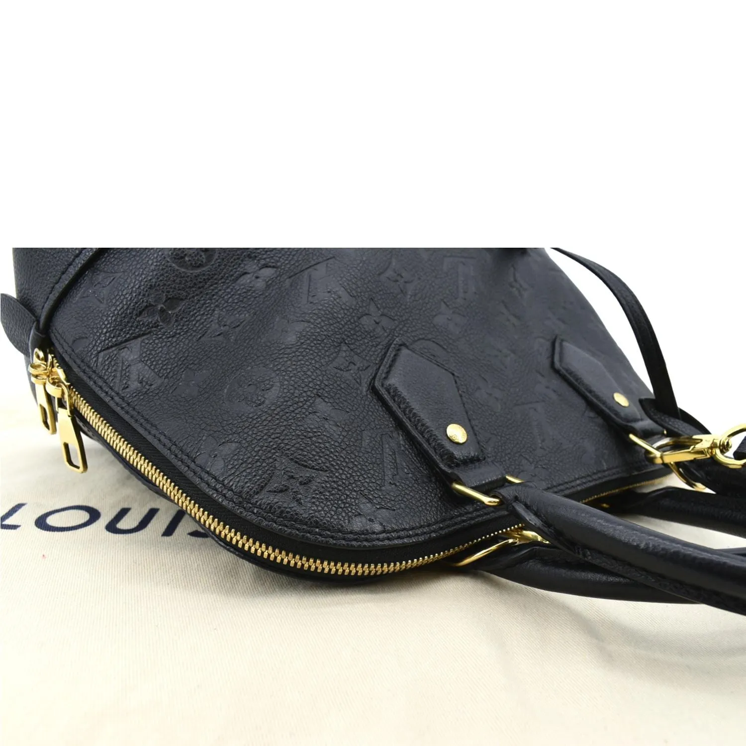 LOUIS VUITTON Neo Alma PM Monogram Empreinte Shoulder Bag Black