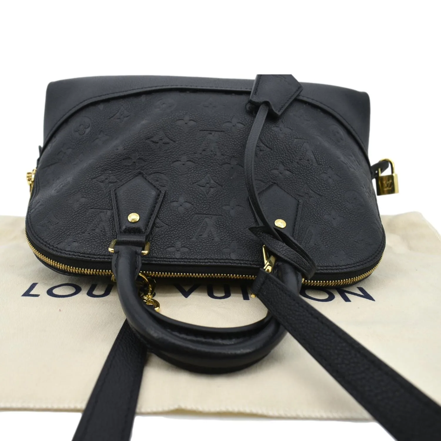 LOUIS VUITTON Neo Alma PM Monogram Empreinte Shoulder Bag Black
