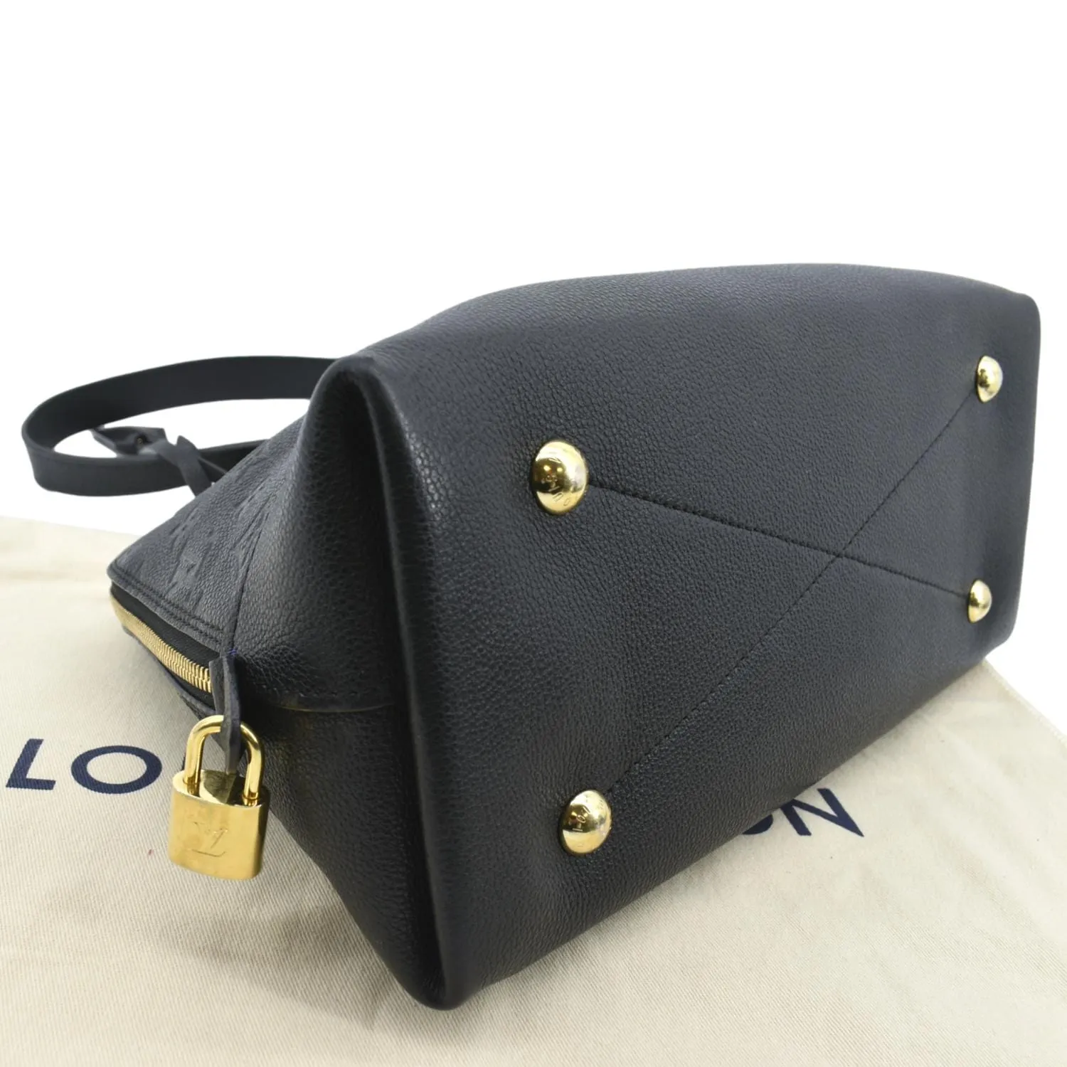 LOUIS VUITTON Neo Alma PM Monogram Empreinte Shoulder Bag Black