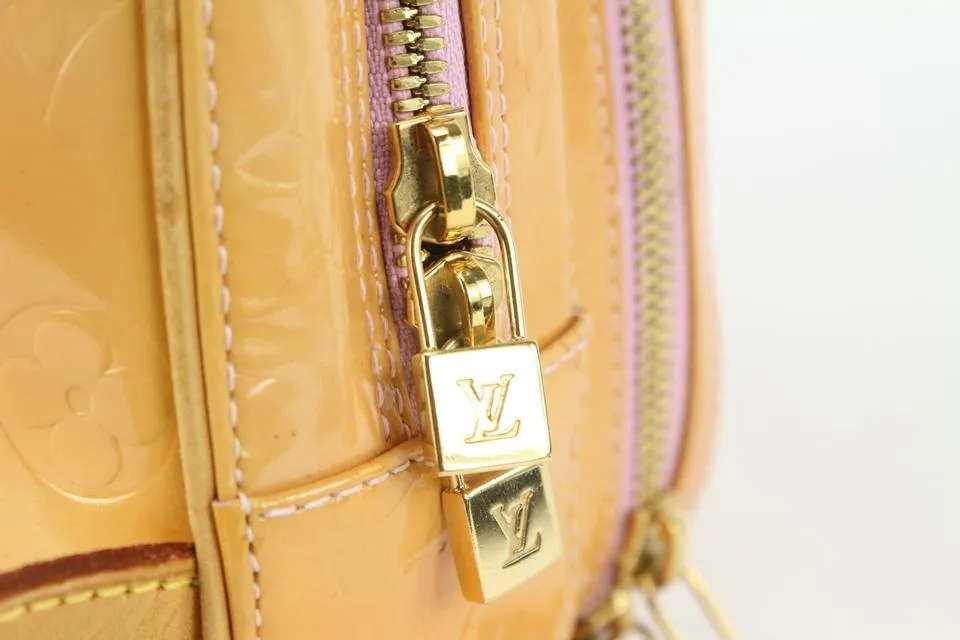 Louis Vuitton Orange Salmon Vernis Monogram Murray Backpack 225lv89