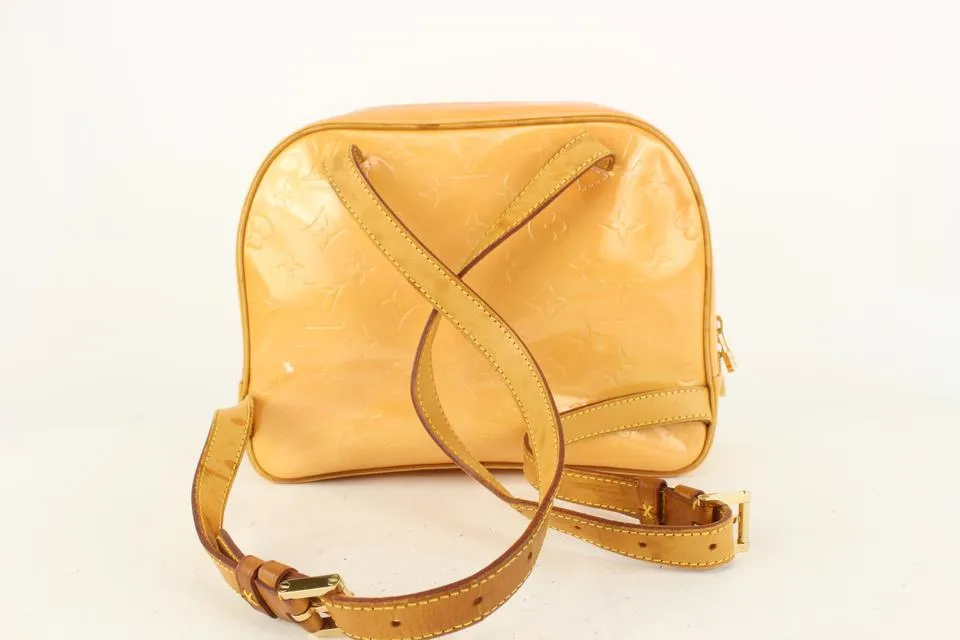 Louis Vuitton Orange Salmon Vernis Monogram Murray Backpack 225lv89