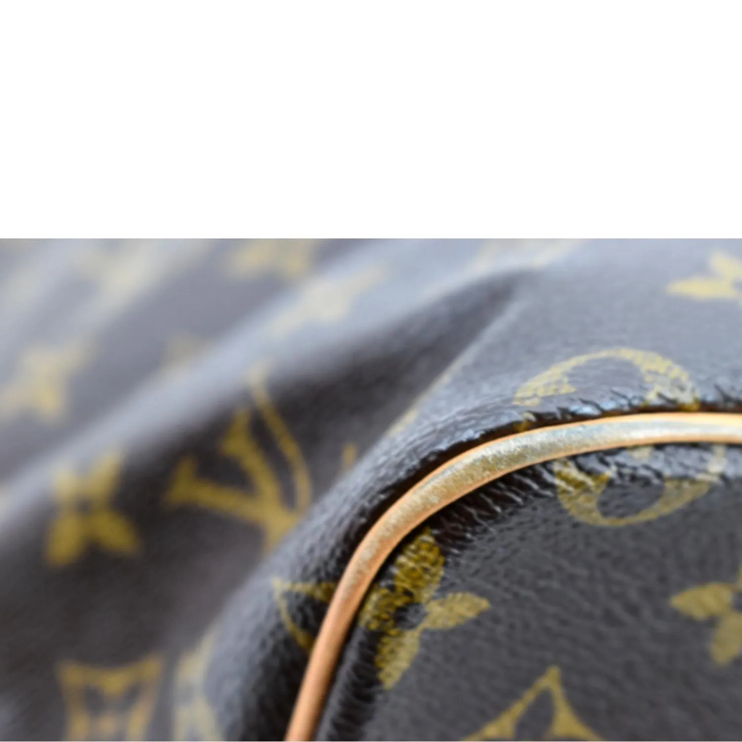 LOUIS VUITTON Palermo PM Monogram Canvas Shoulder Bag Brown