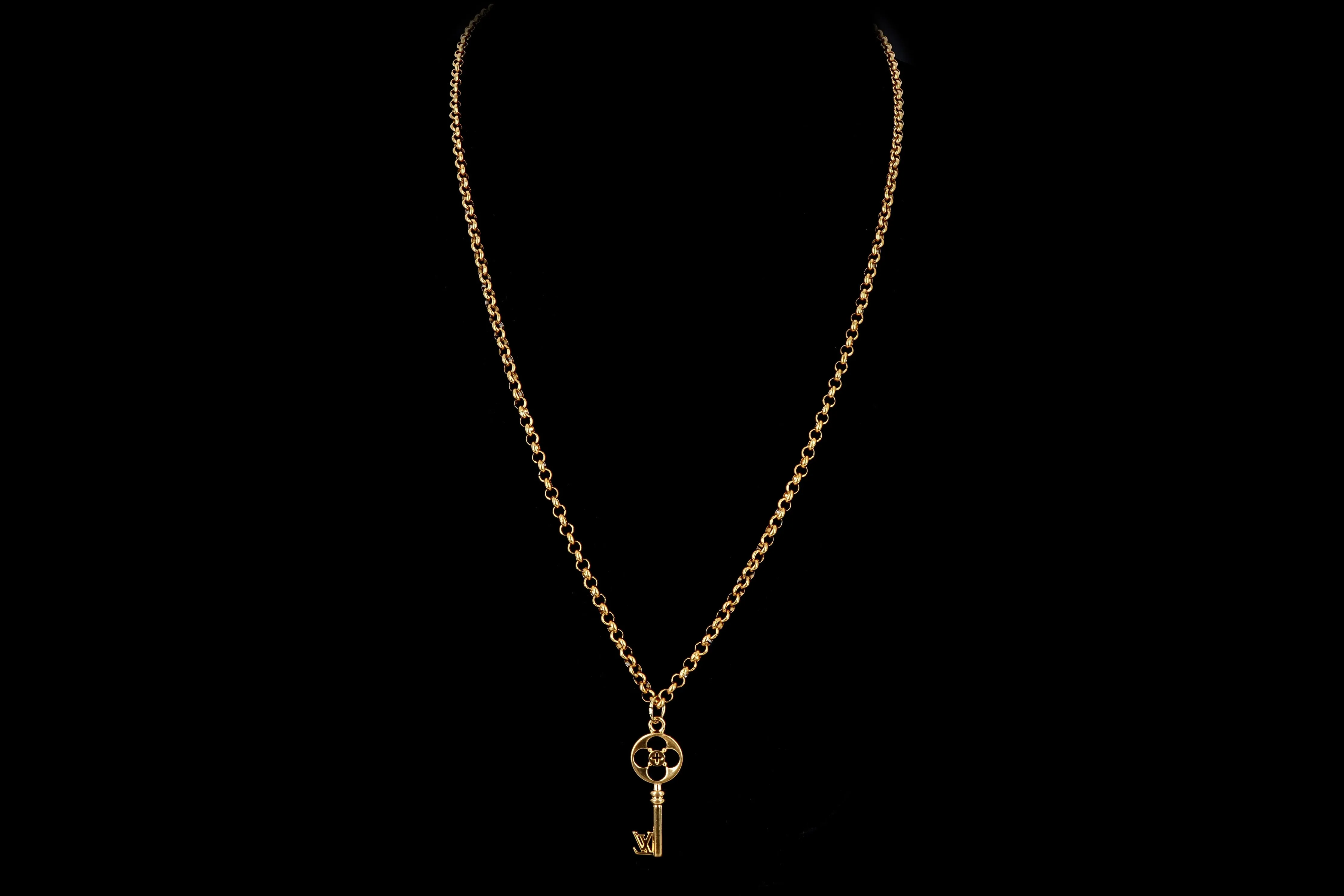 Louis Vuitton Repurposed Bag Charm Pendant Necklace