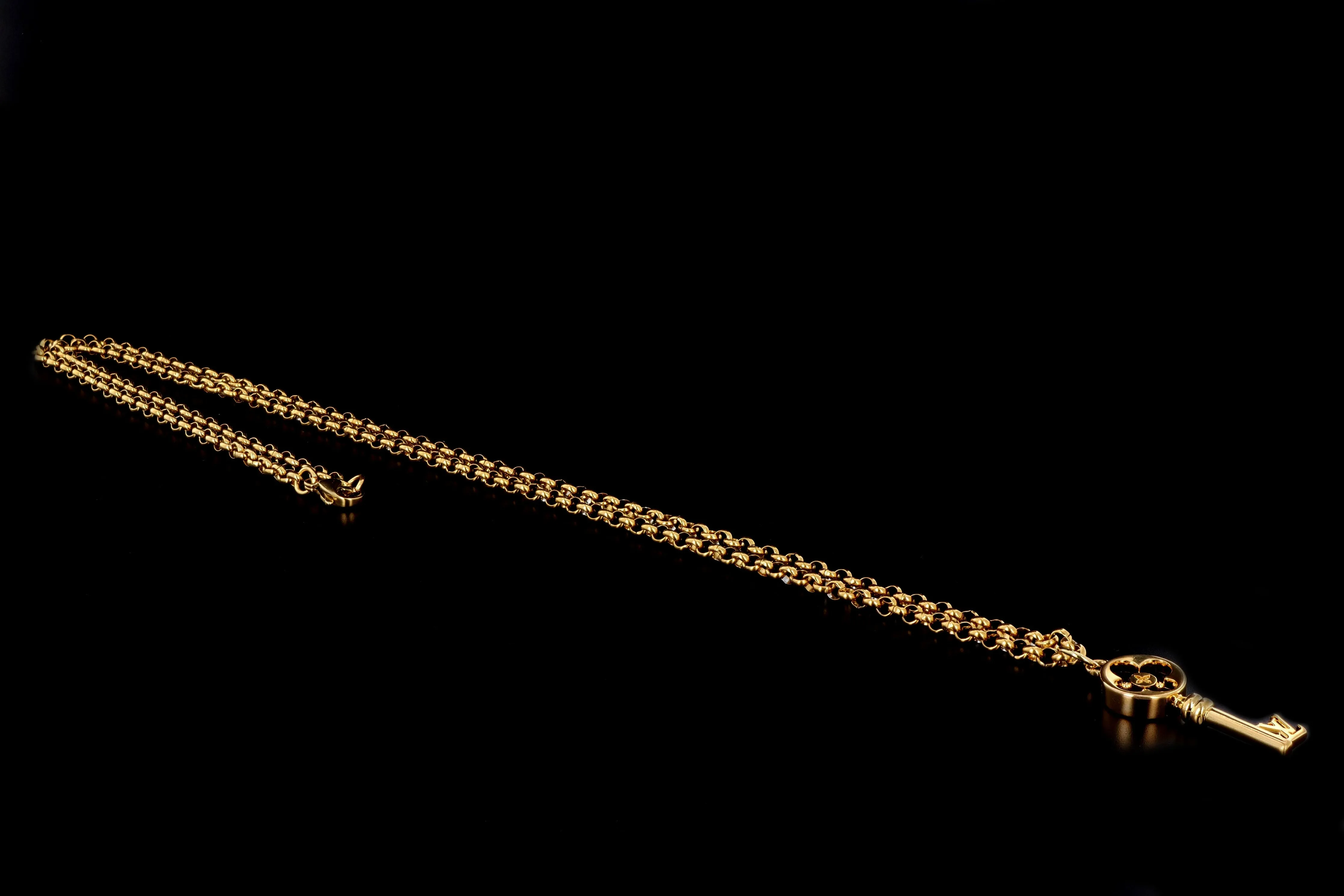 Louis Vuitton Repurposed Bag Charm Pendant Necklace