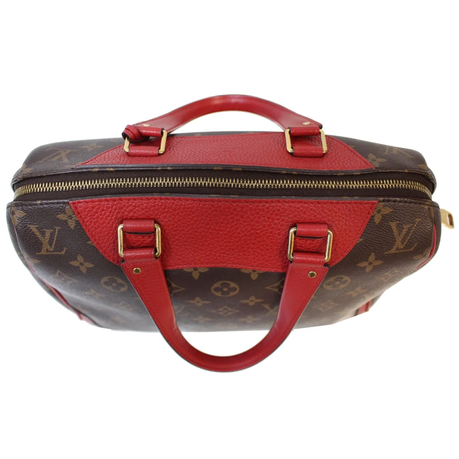 LOUIS VUITTON Retiro NM Monogram Canvas 2Way Shoulder Bag Red