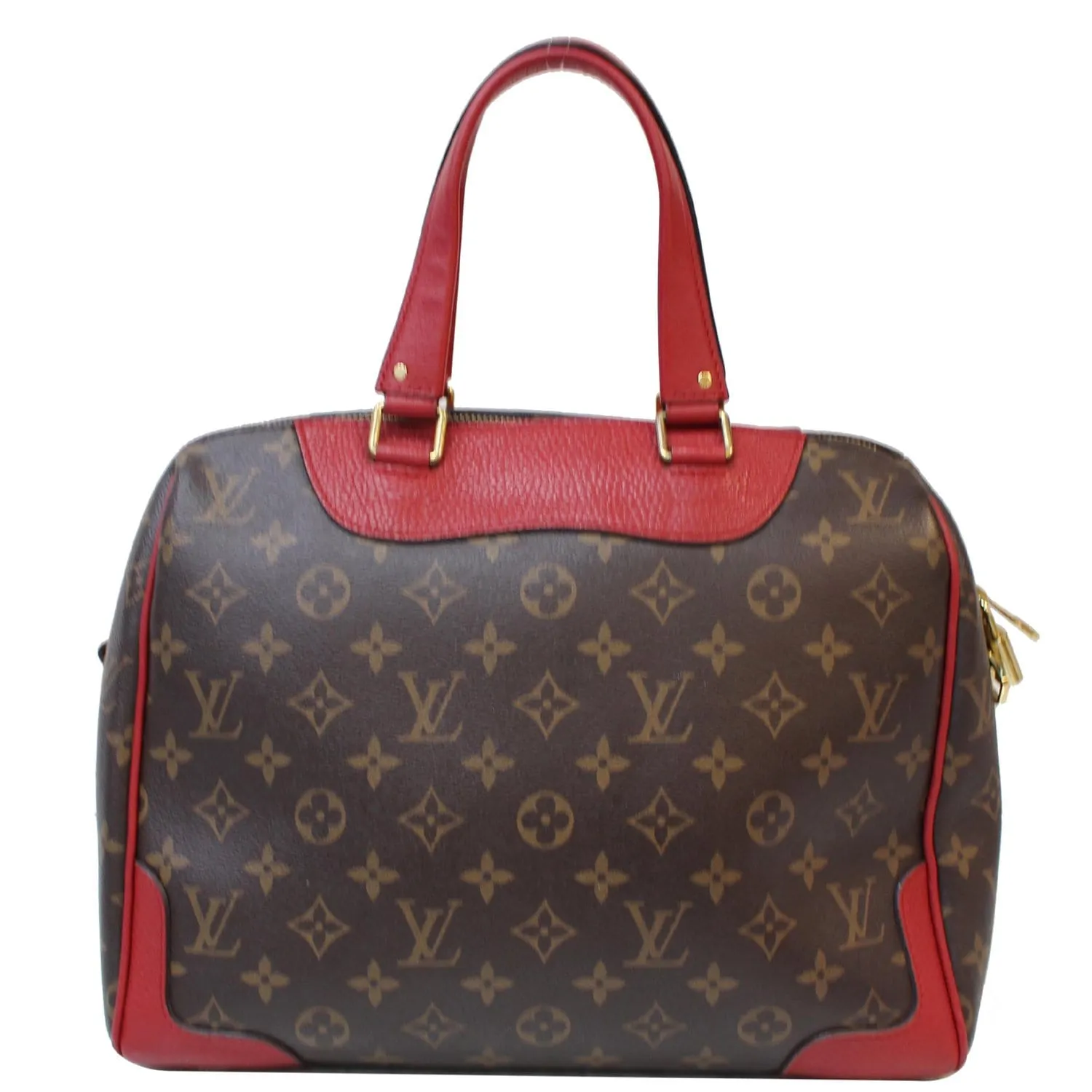 LOUIS VUITTON Retiro NM Monogram Canvas 2Way Shoulder Bag Red