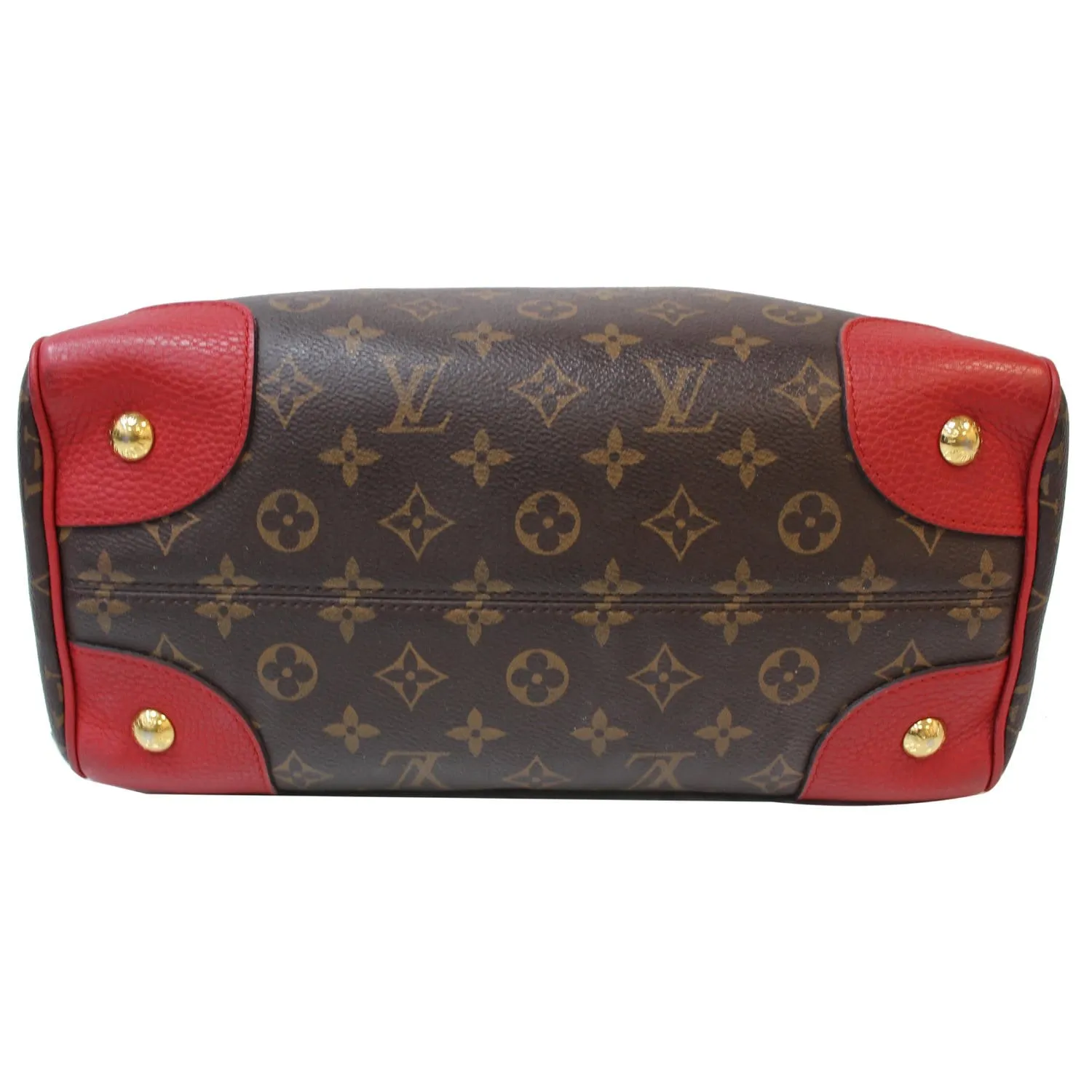 LOUIS VUITTON Retiro NM Monogram Canvas 2Way Shoulder Bag Red