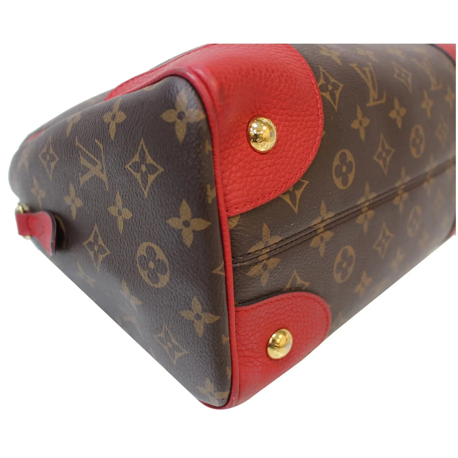LOUIS VUITTON Retiro NM Monogram Canvas 2Way Shoulder Bag Red