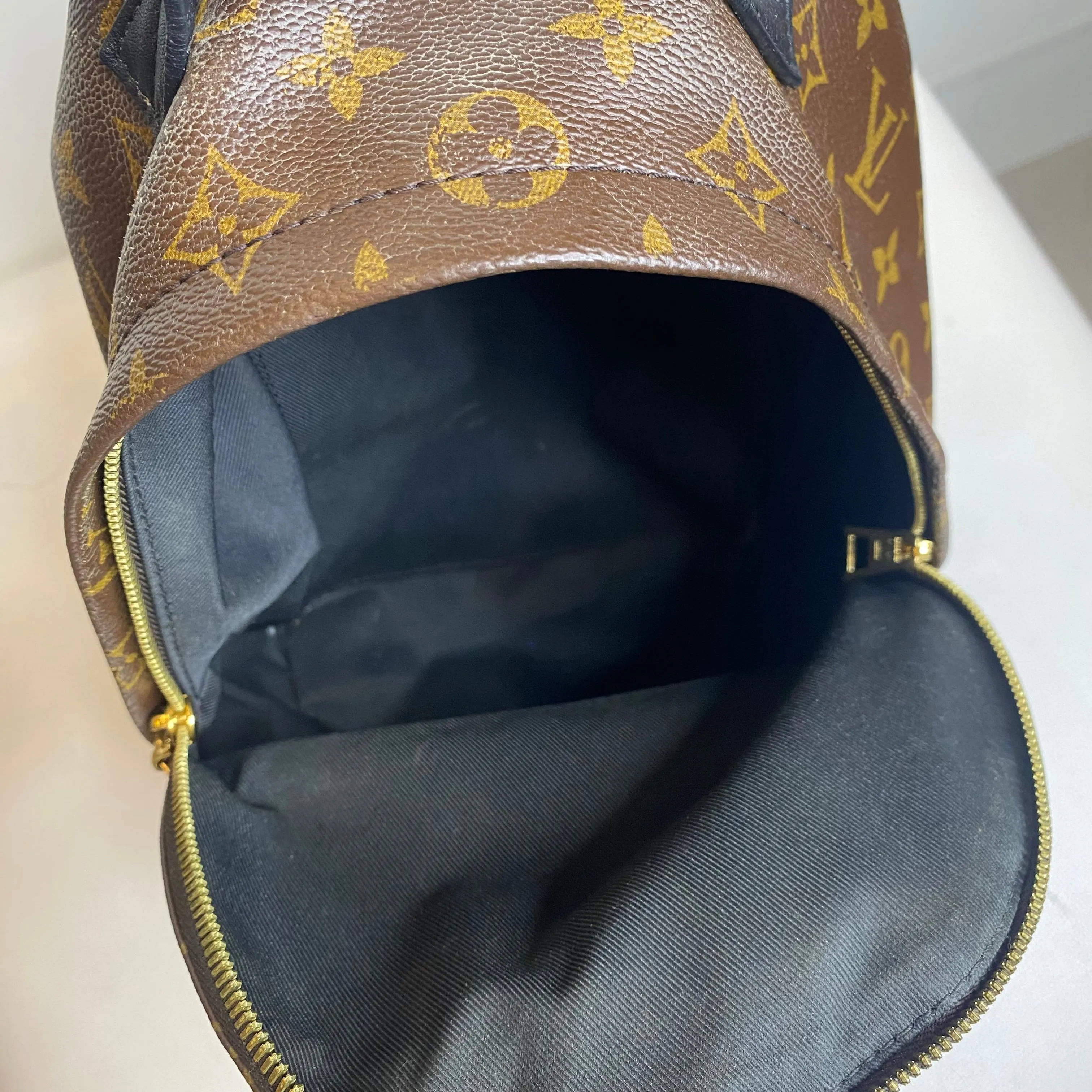 LOUIS VUITTON Reverse Monogram Palm Springs Backpack