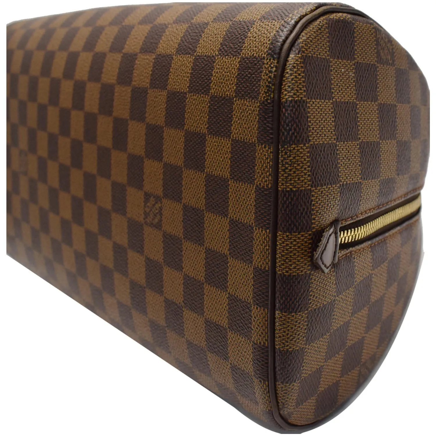 LOUIS VUITTON Ribera MM Damier Ebene Satchel Bag Brown