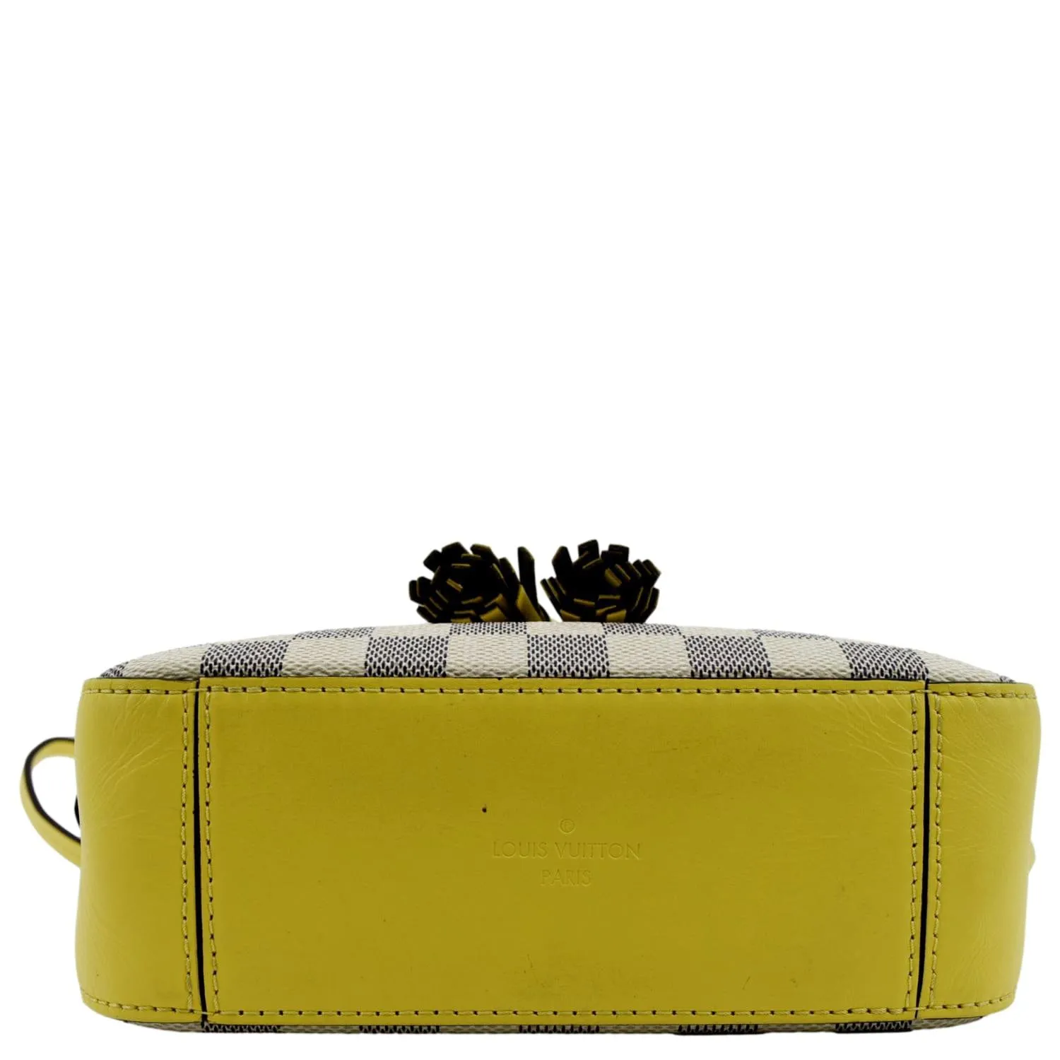 LOUIS VUITTON Saintonge Damier Azur Crossbody Bag White