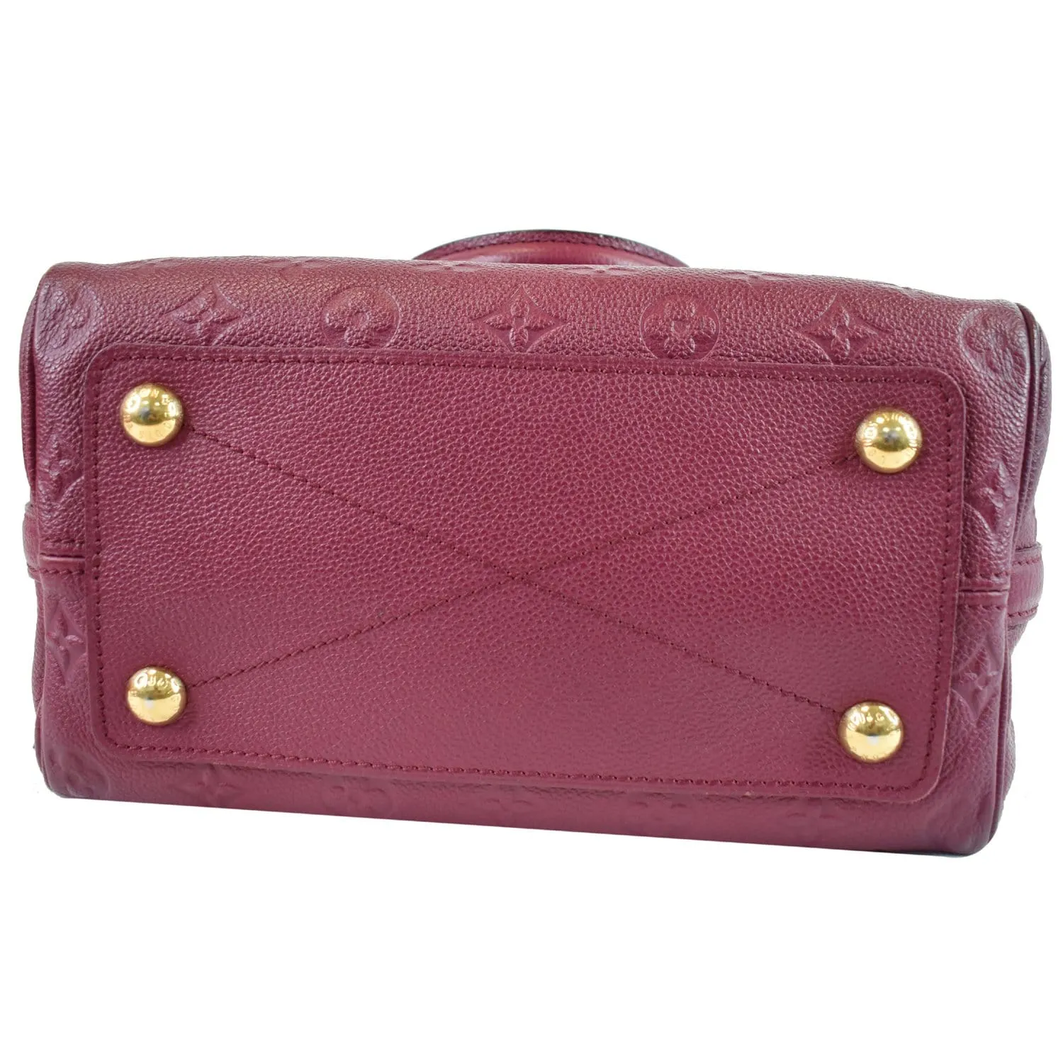 LOUIS VUITTON Speedy 25 Bandouliere Empreinte Leather Shoulder Bag Purple