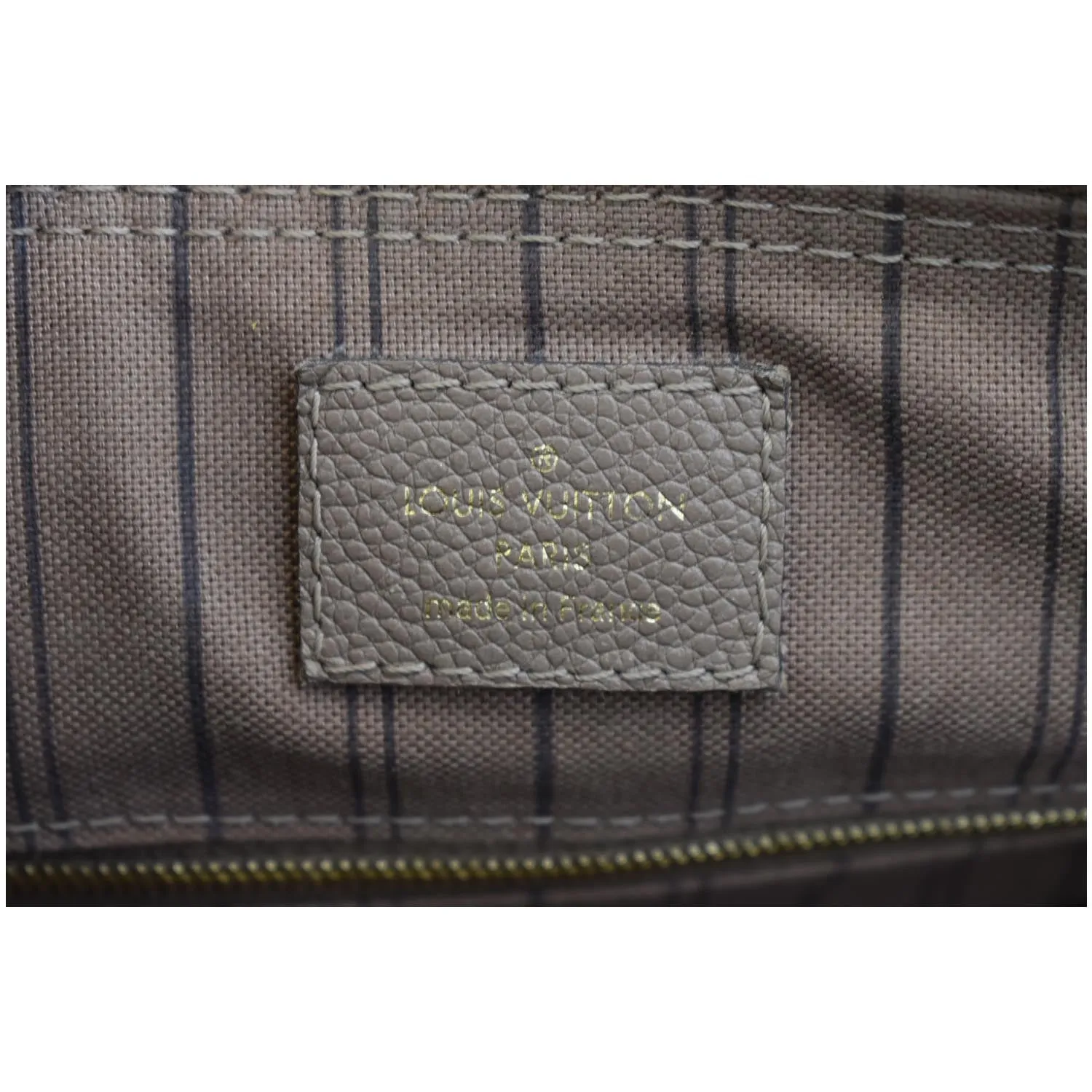 LOUIS VUITTON Speedy 25 Bandouliere Monogram Empreinte Leather Crossbody Bag Tourterelle