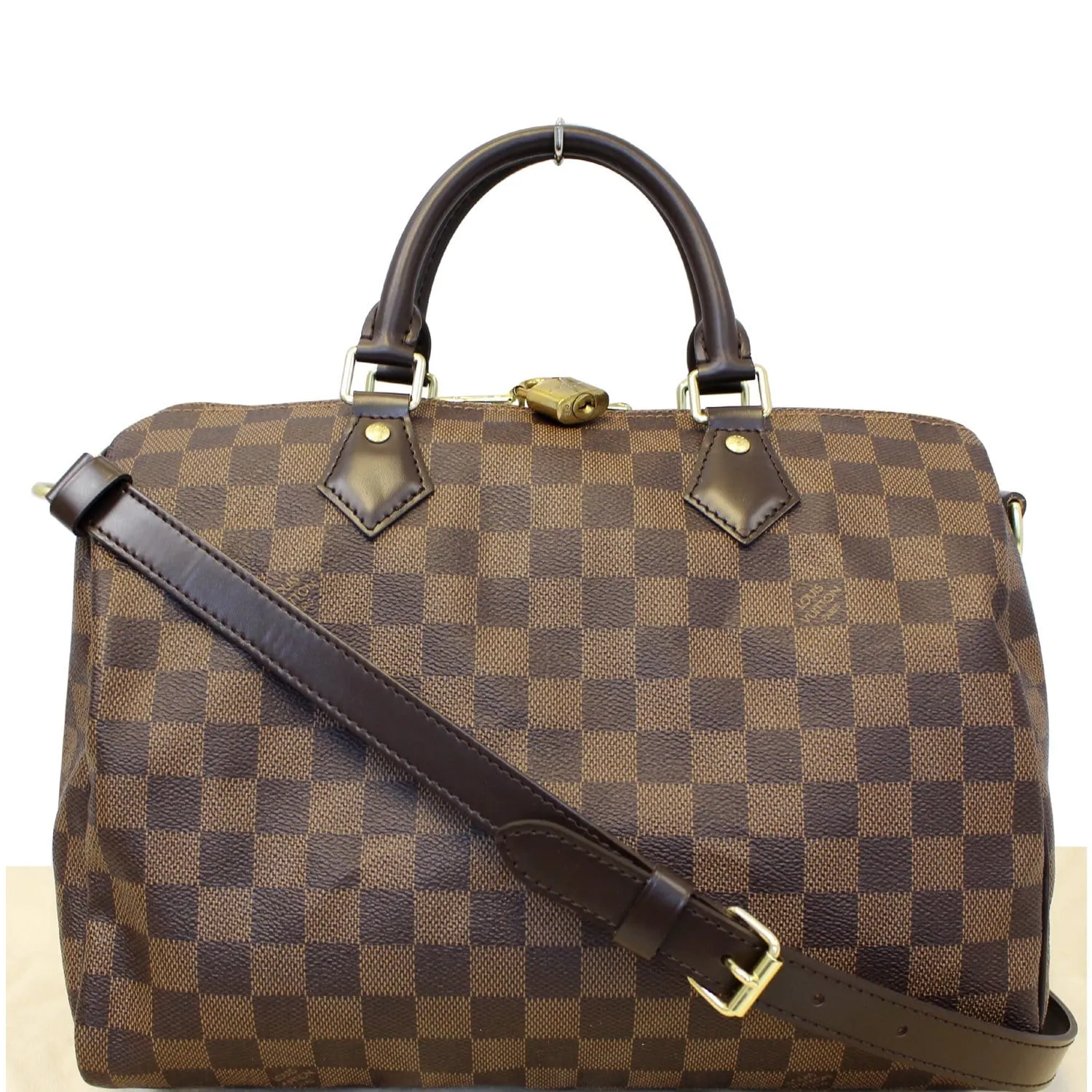 LOUIS VUITTON Speedy 30 Bandouliere Damier Ebene Shoulder Bag