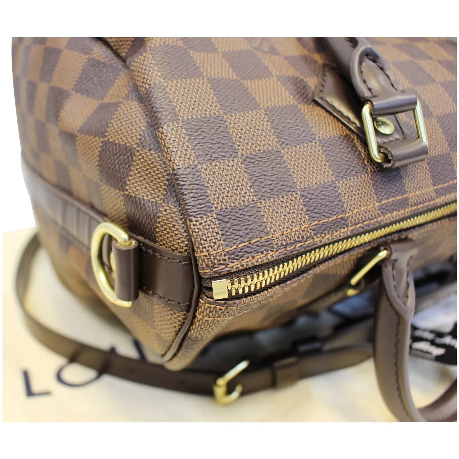 LOUIS VUITTON Speedy 30 Bandouliere Damier Ebene Shoulder Bag