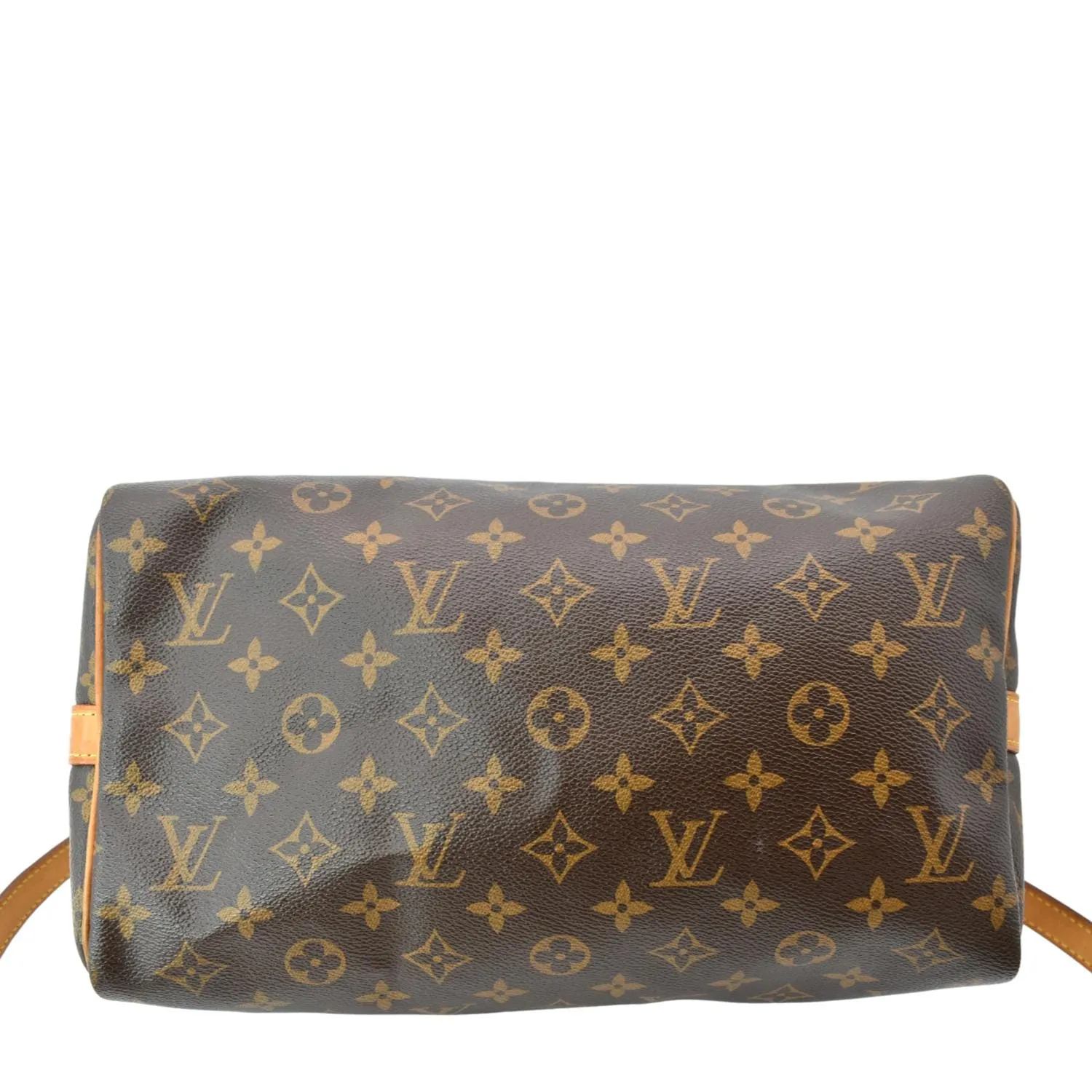 LOUIS VUITTON Speedy 30 Bandouliere Monogram Canvas Shoulder Bag Brown