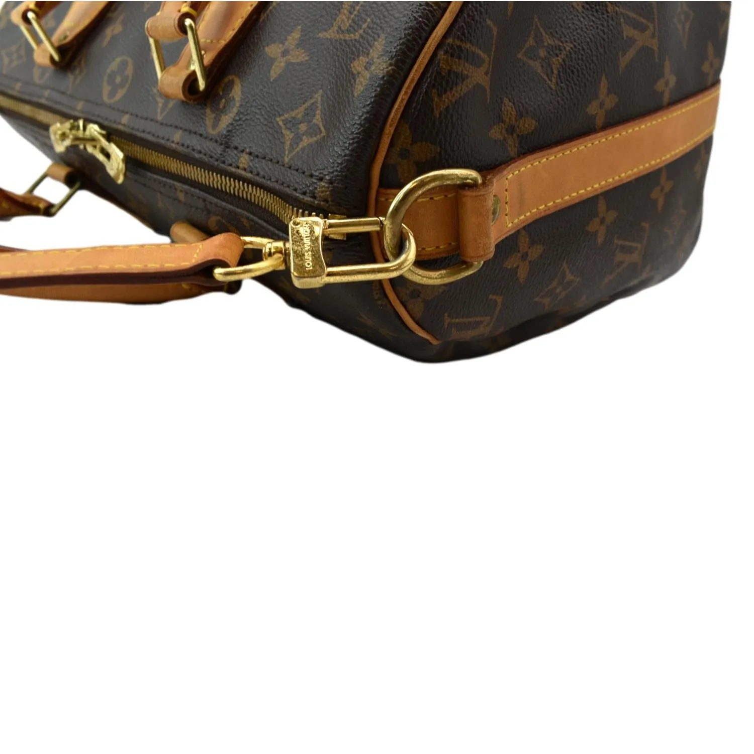 LOUIS VUITTON Speedy 30 Bandouliere Monogram Canvas Shoulder Bag Brown