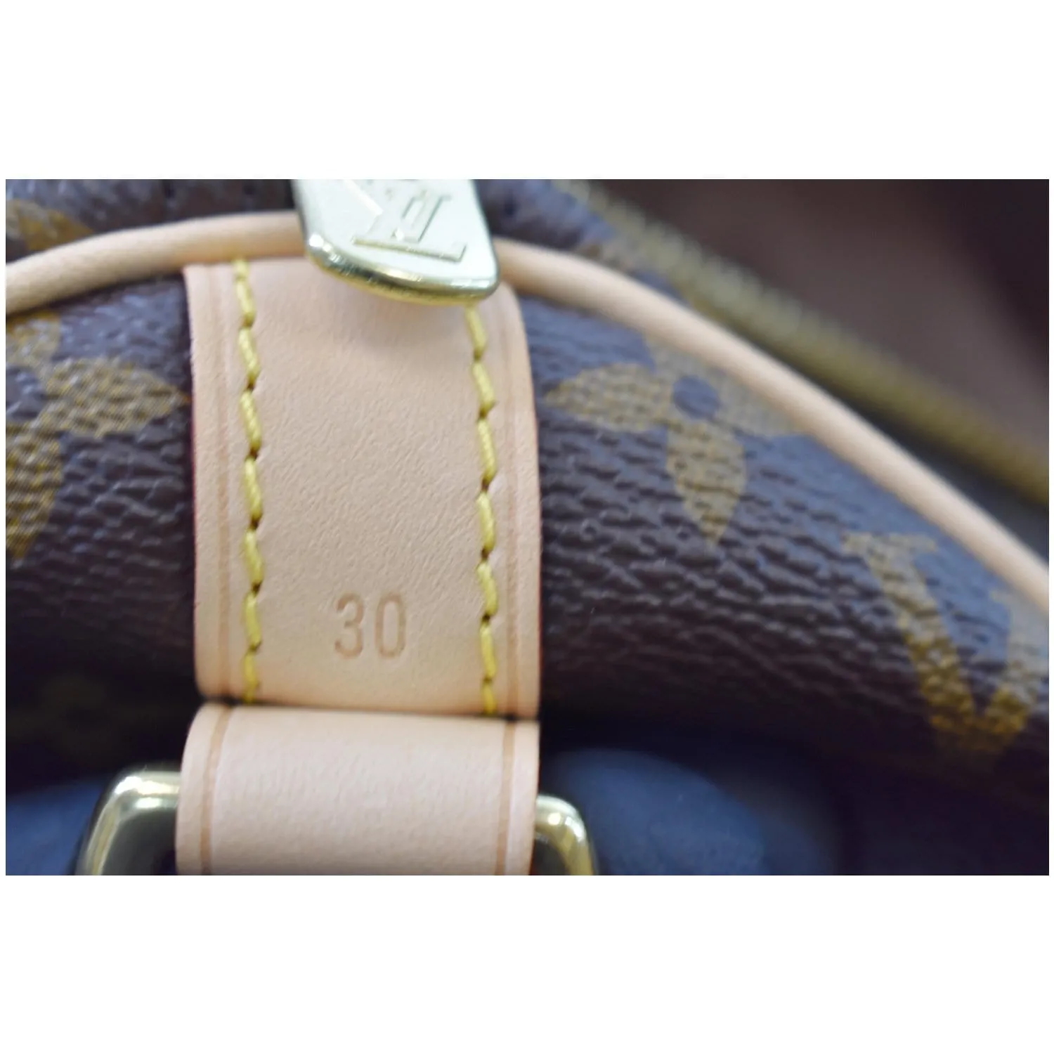 LOUIS VUITTON Speedy 30 Bandouliere Monogram Canvas Shoulder Bag Brown
