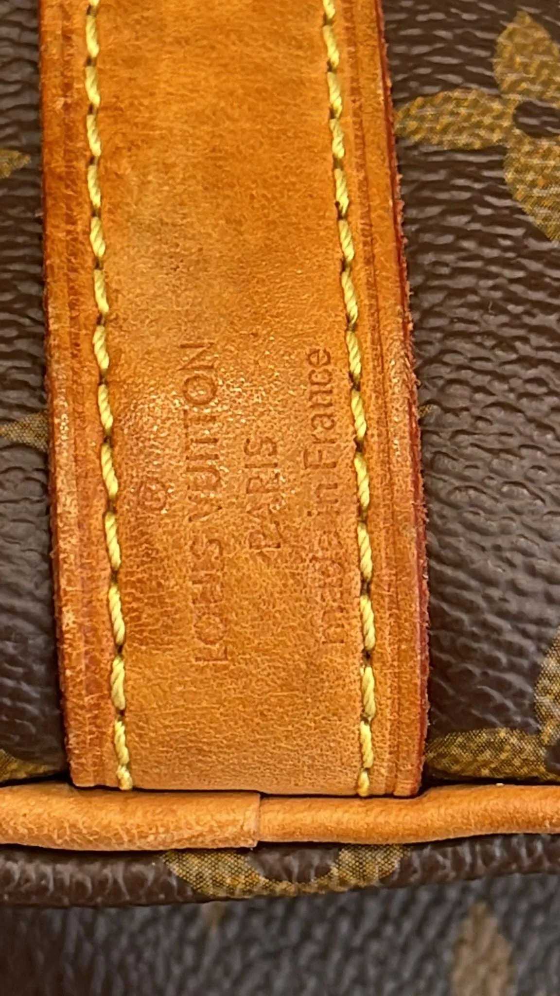 LOUIS VUITTON Speedy 30 Bandouliere Monogram Canvas Shoulder Bag Brown