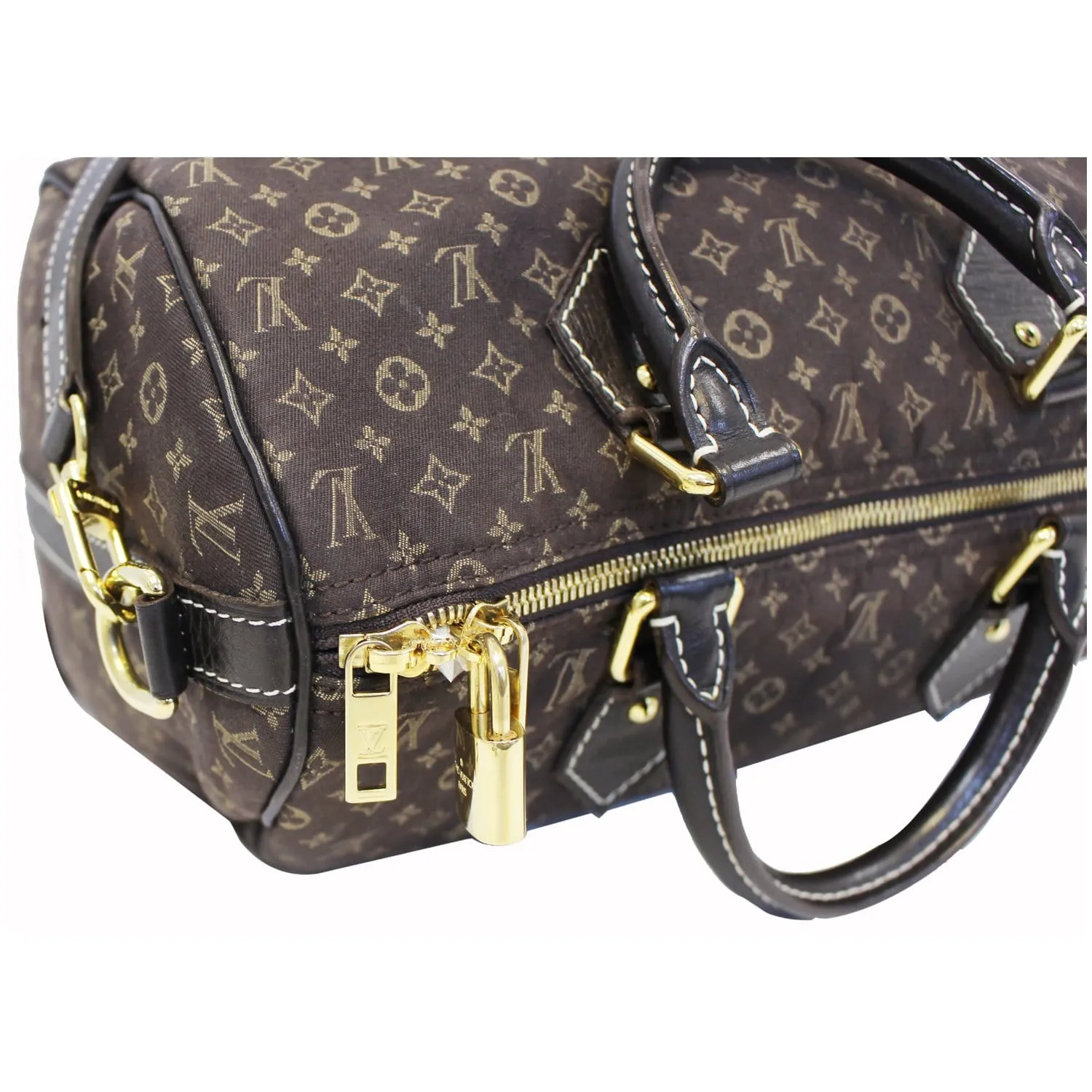 LOUIS VUITTON Speedy 30 Bandouliere Monogram Idylle Shoulder Bag Fusain