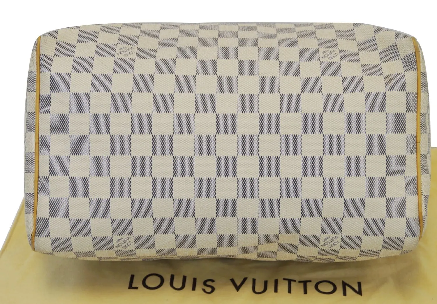 LOUIS VUITTON Speedy 30 Damier Azur White  Bag