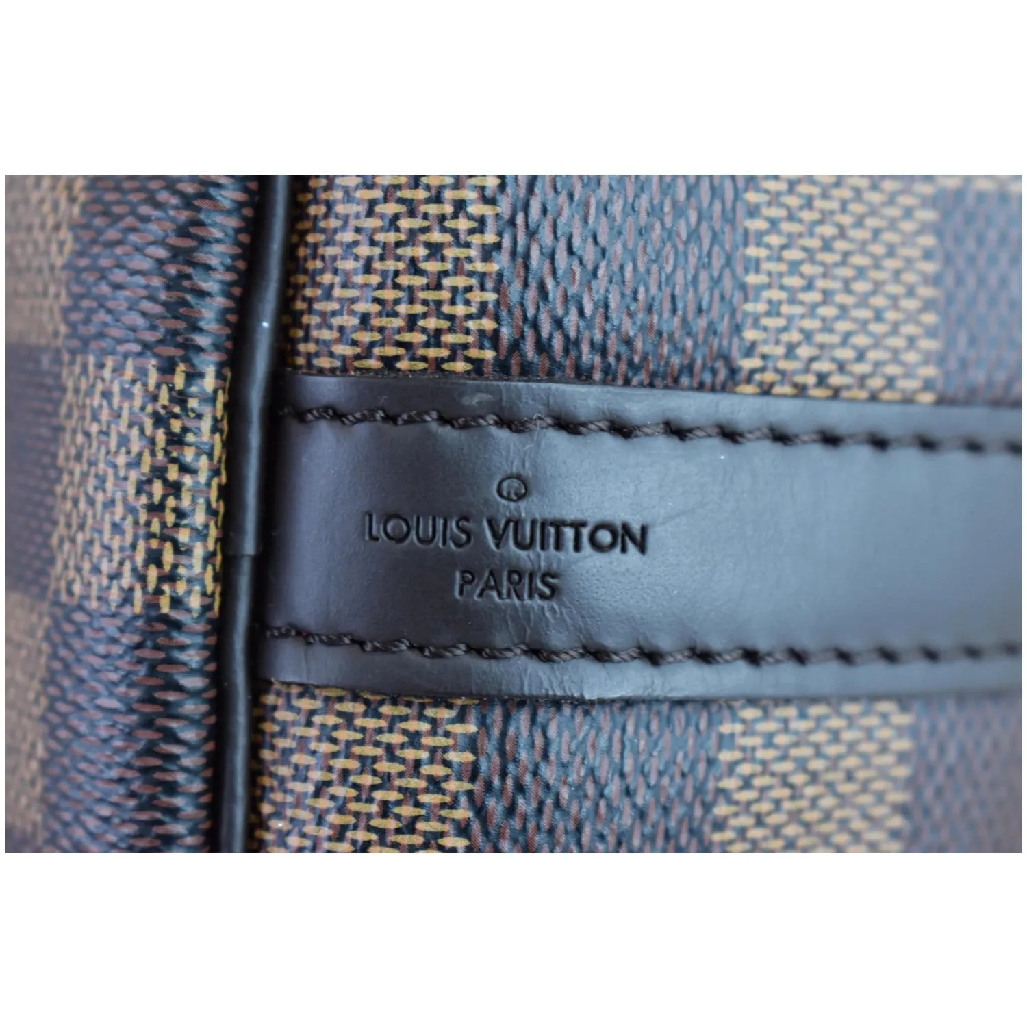 LOUIS VUITTON Speedy 30 Damier Ebene Shoulder Bag Brown