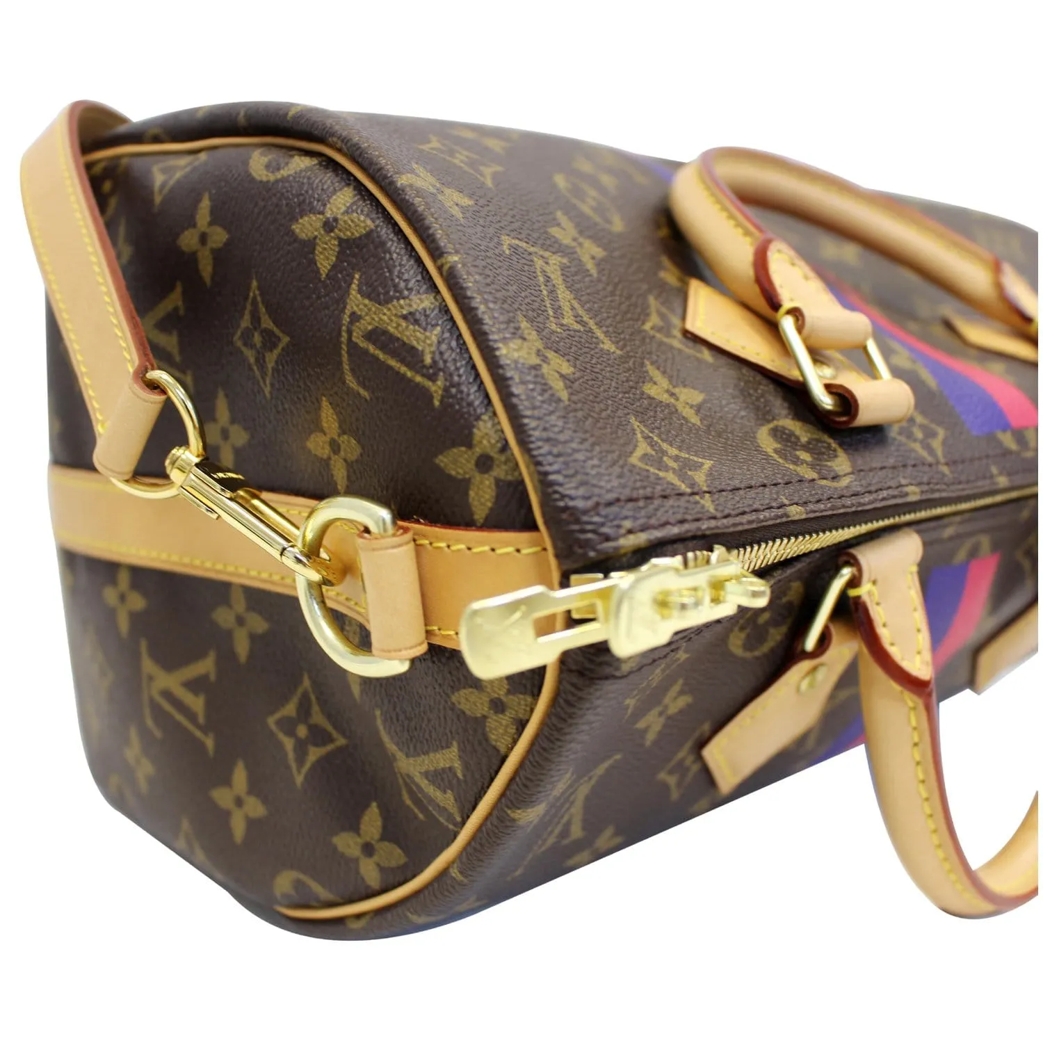 Louis Vuitton Speedy 30 Mon Bandouliere Monogram Canvas Shoulder Bag Brown