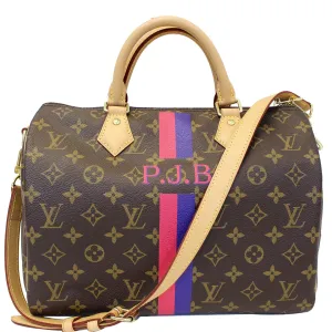 Louis Vuitton Speedy 30 Mon Bandouliere Monogram Canvas Shoulder Bag Brown