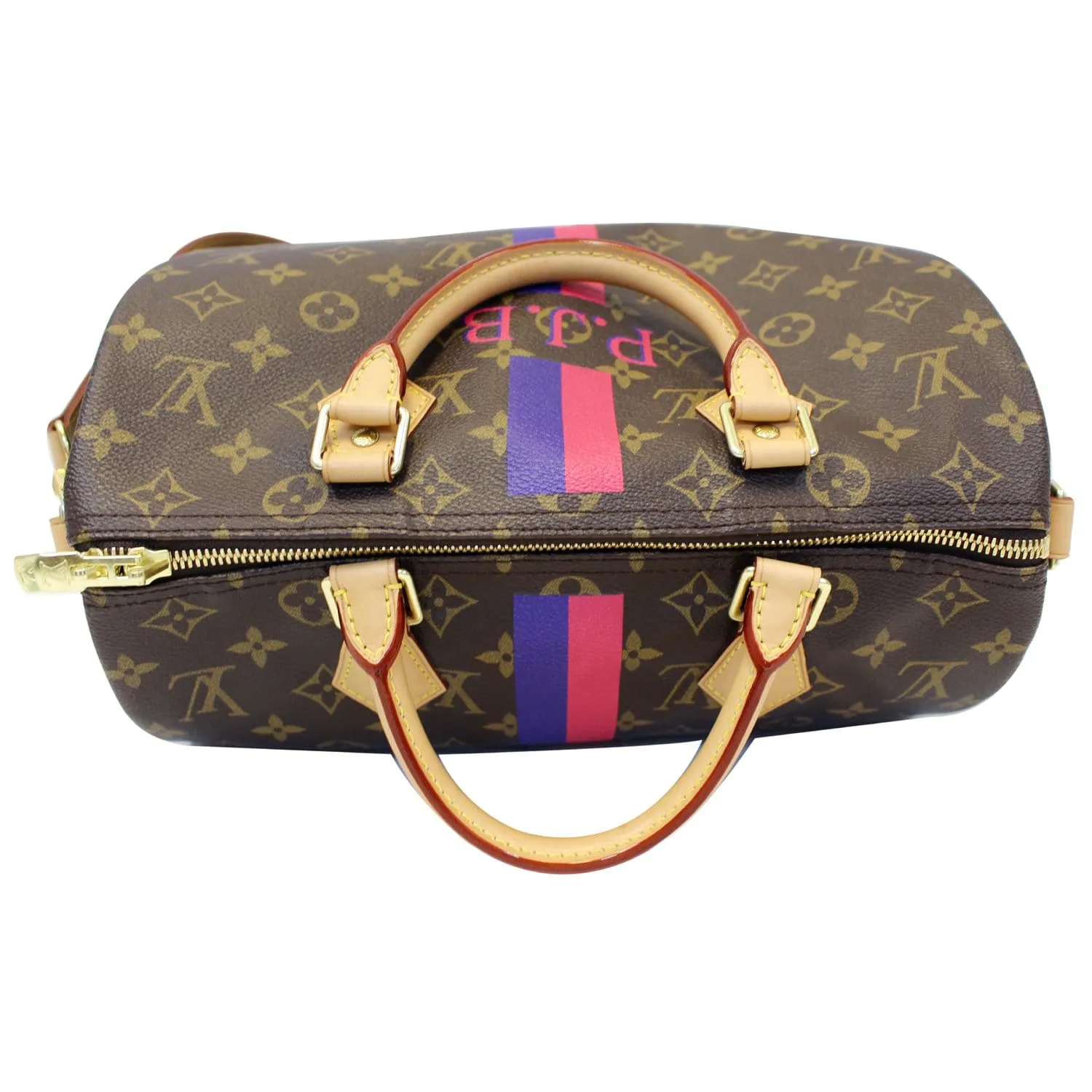 Louis Vuitton Speedy 30 Mon Bandouliere Monogram Canvas Shoulder Bag Brown