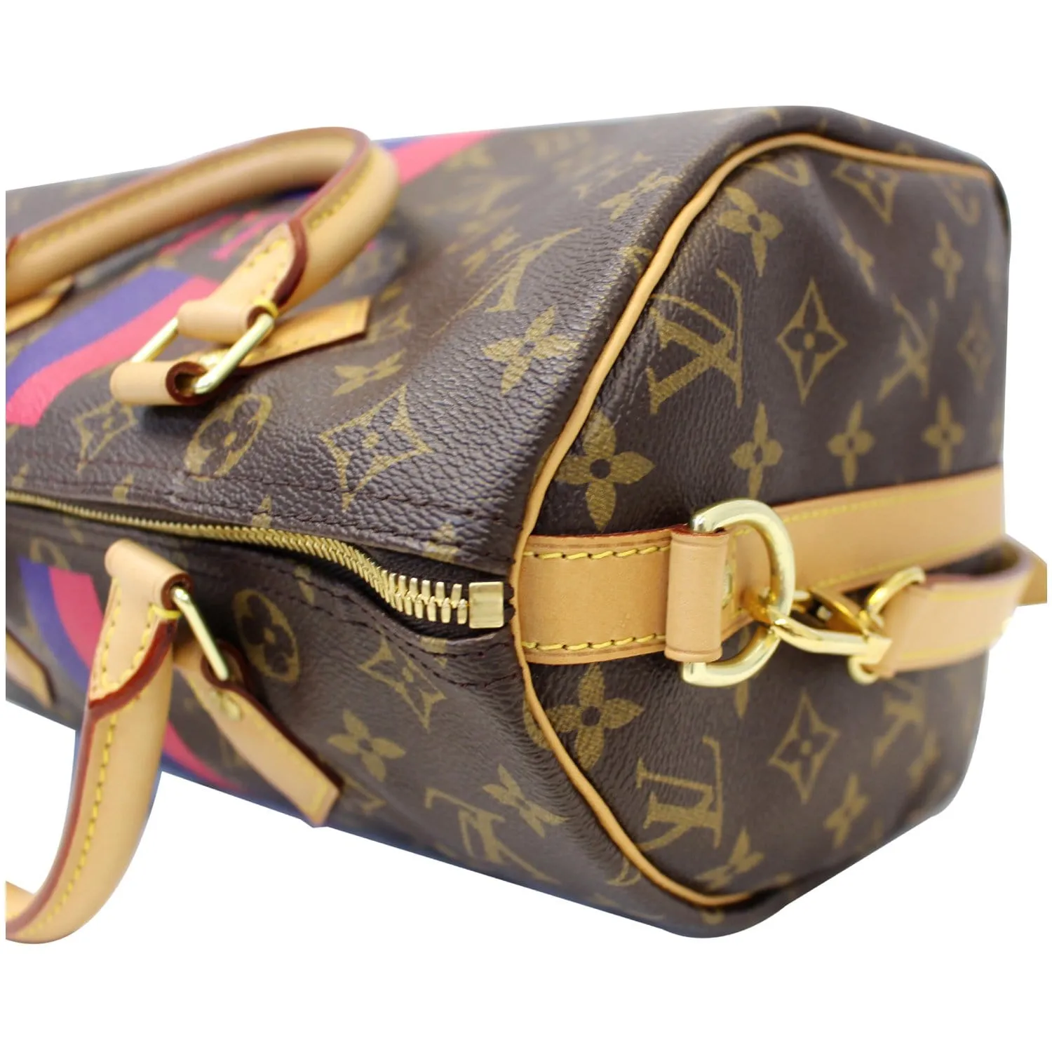 Louis Vuitton Speedy 30 Mon Bandouliere Monogram Canvas Shoulder Bag Brown