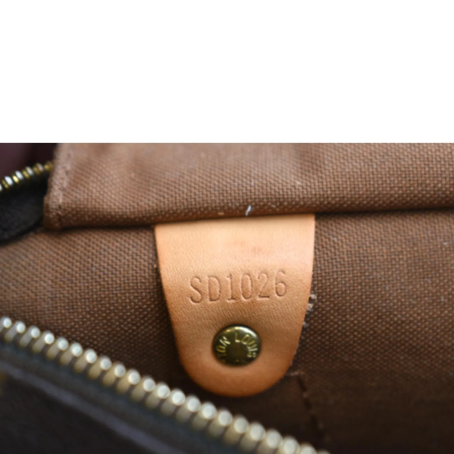 LOUIS VUITTON  Speedy 30 Monogram Canvas Satchel Bag Brown