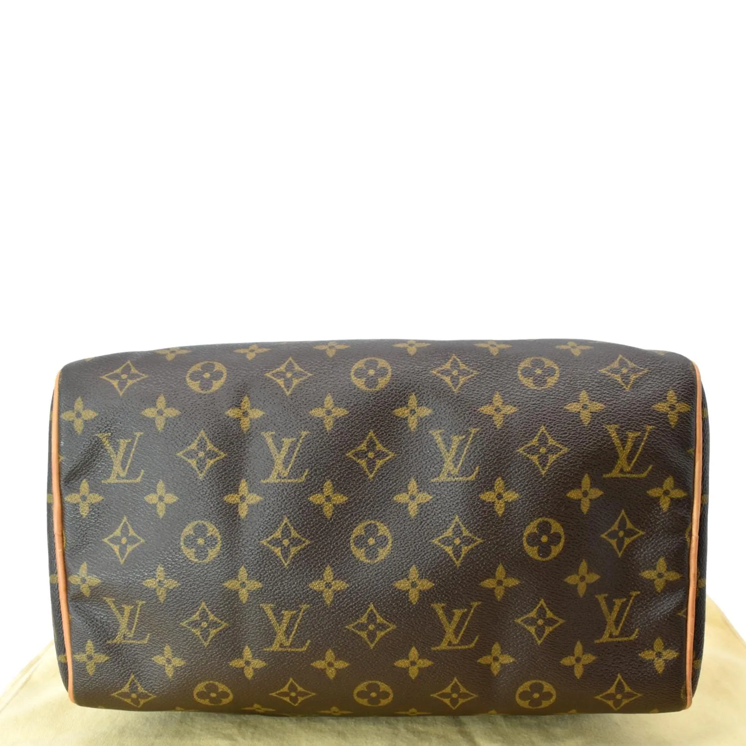 LOUIS VUITTON  Speedy 30 Monogram Canvas Satchel Bag Brown