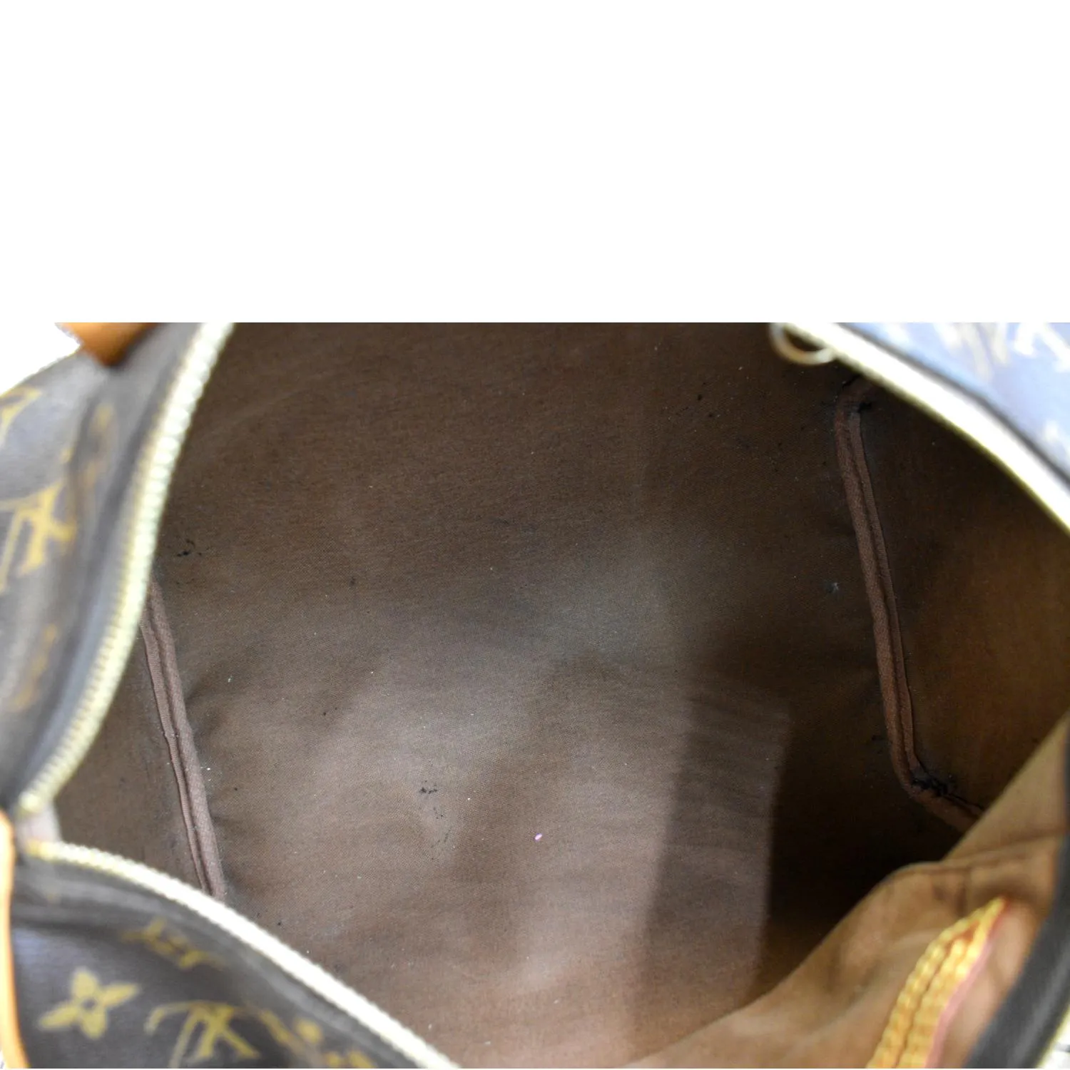 LOUIS VUITTON  Speedy 30 Monogram Canvas Satchel Bag Brown