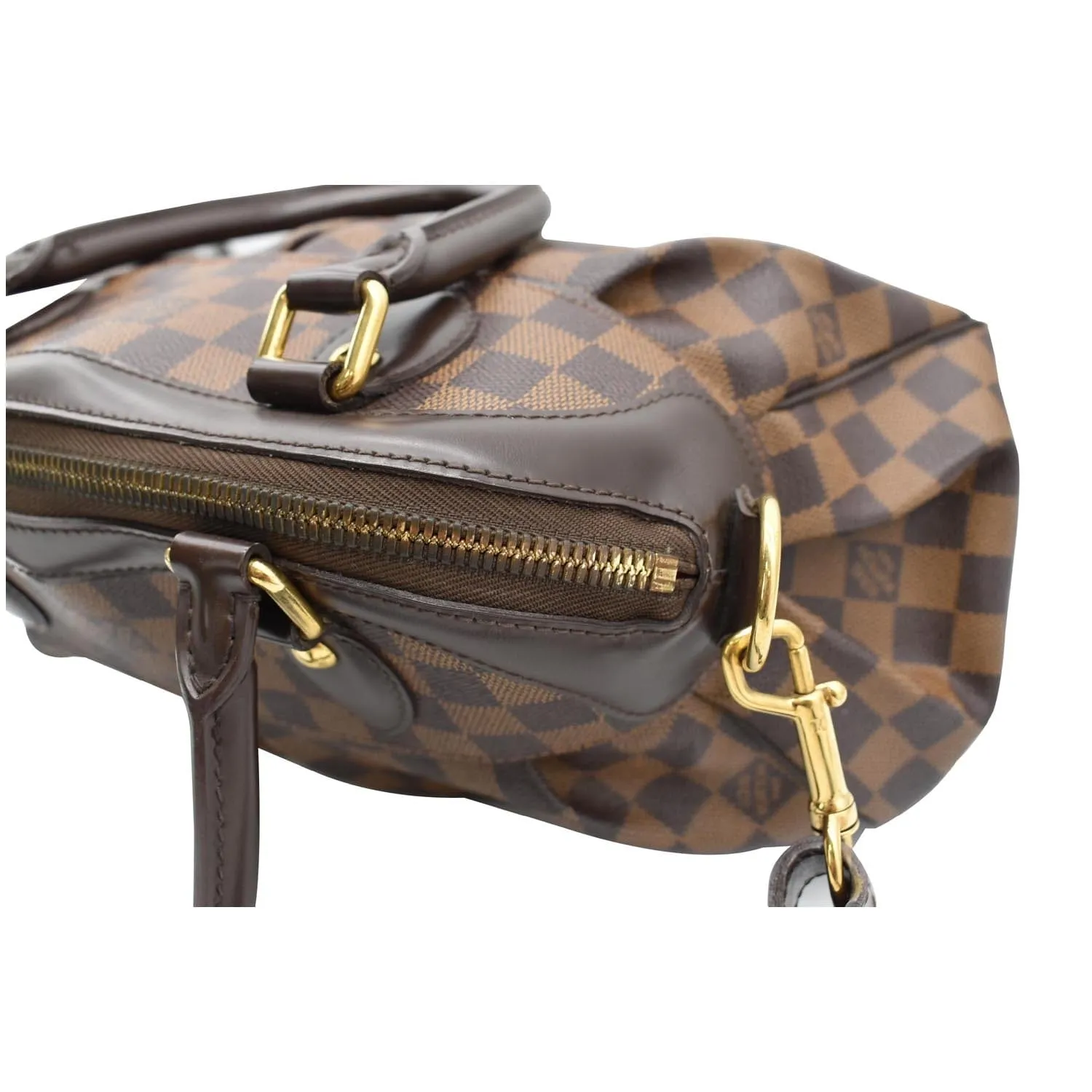 LOUIS VUITTON Trevi PM Damier Ebene Shoulder Bag Brown