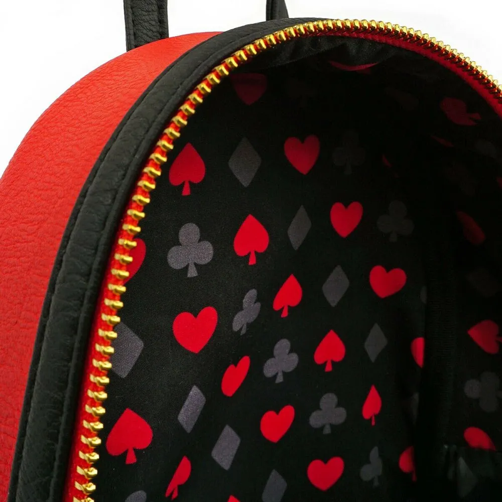 Loungefly Disney Queen of Hearts Alice in Wonderland Mini Backpack